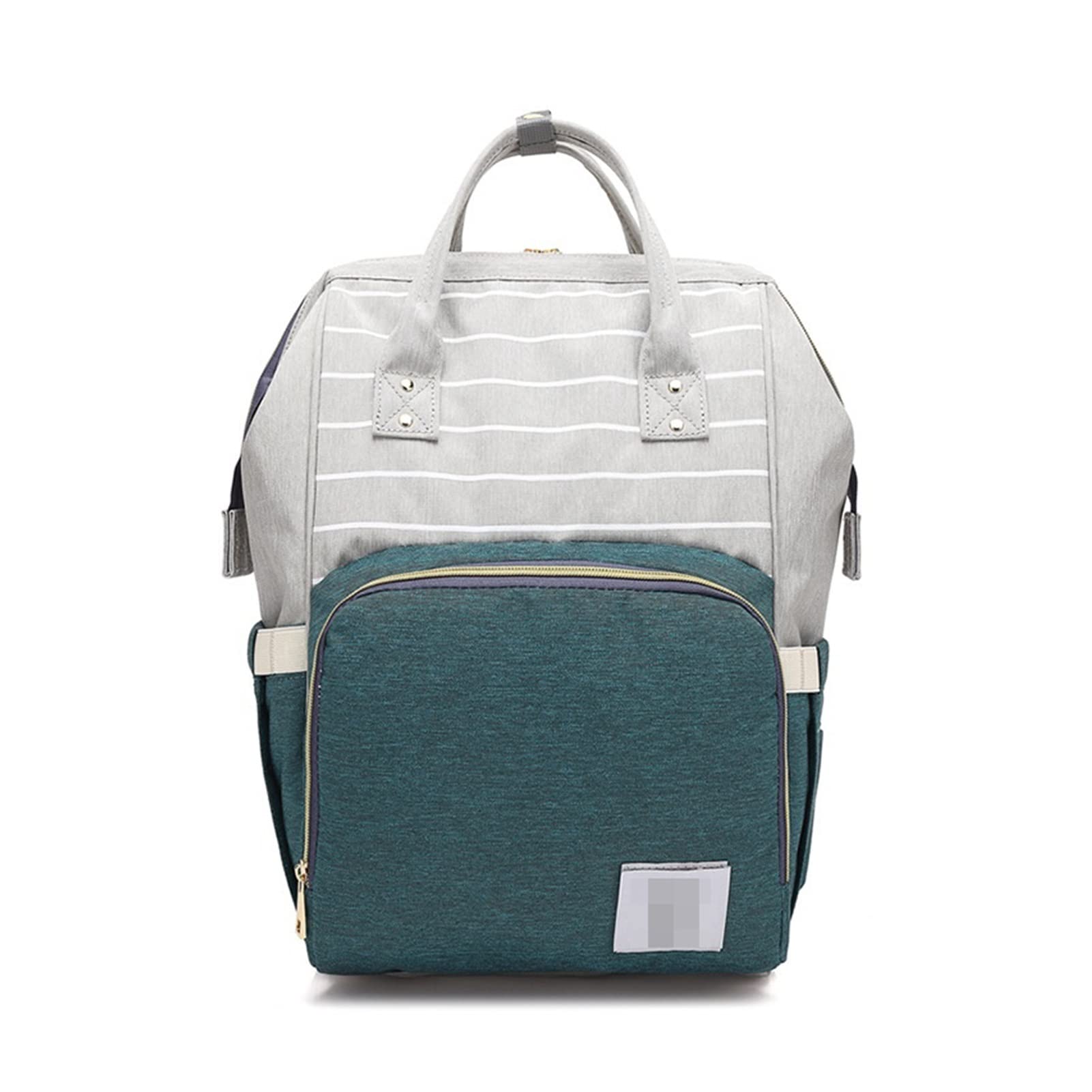HUACHEN-LS Waterproof Baby Diaper Backpack - Large Travel Diaper Bag for Moms with Insulated Bottle Pockets & Changing Station - Perfect for Daycare, Hospital Visits & Family Outings (Green)
