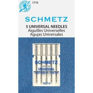 SCHMETZ Universal Sewing Machine Needles - Assorted Sizes & Styles for Quilting, Denim, Stretch Fabrics - Perfect for Home DIY, Dressmaking & Craft Projects