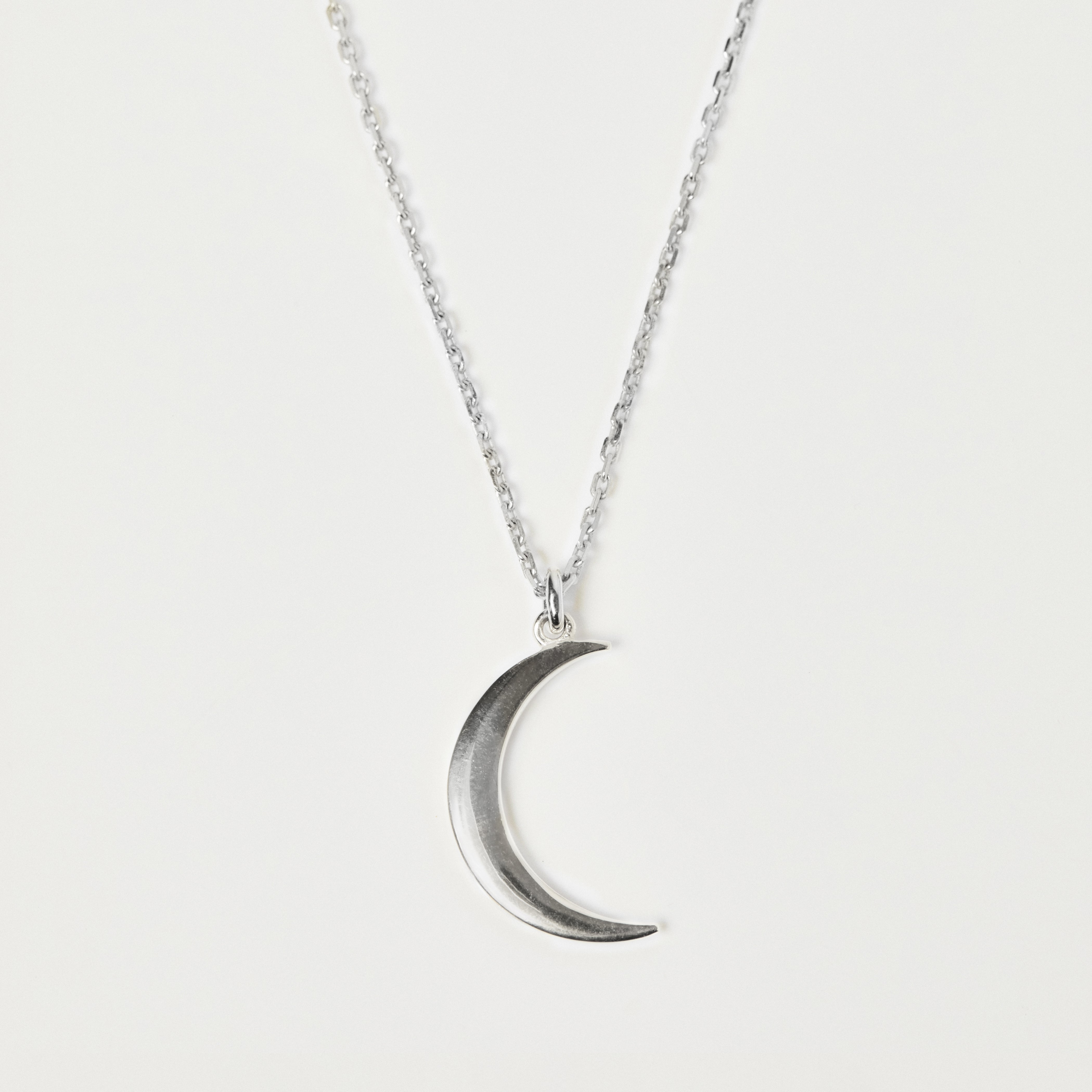 New Moon Necklace - Sterling Silver Crescent Moon Pendant for Women - Perfect for Everyday Wear, Gifts & Spiritual Jewelry
