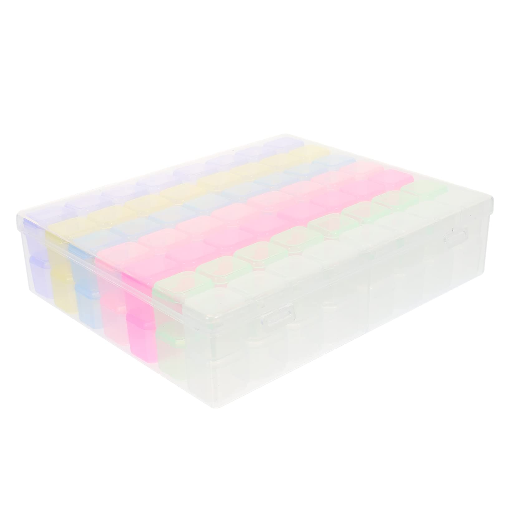 Healeved 112-Compartment Nail Art Organizer - Portable Rhinestone & Nail Tip Storage Box with Exquisite Workmanship | Perfect for Salon Professionals, DIY Nail Artists & Travel Nail Kits