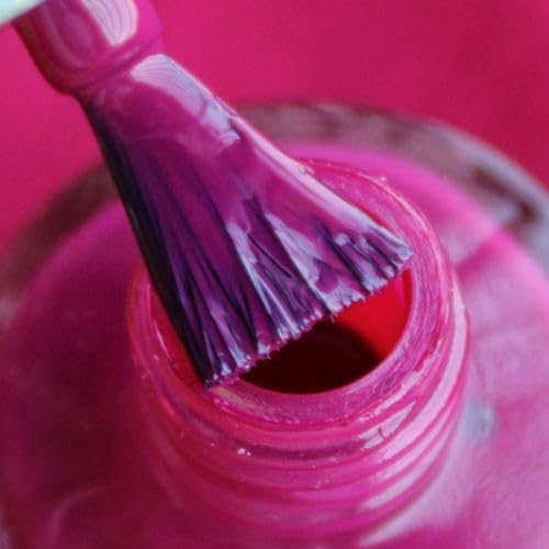 DeBelle Gel Nail Polish - Camellia Berry Dark Pink Long Lasting Nail Lacquer | Seaweed Enriched, Chip Resistant Formula | No UV Light Needed | 8ml Bottle | Perfect for Salon Quality Manicures at Home or Professional Nail Art