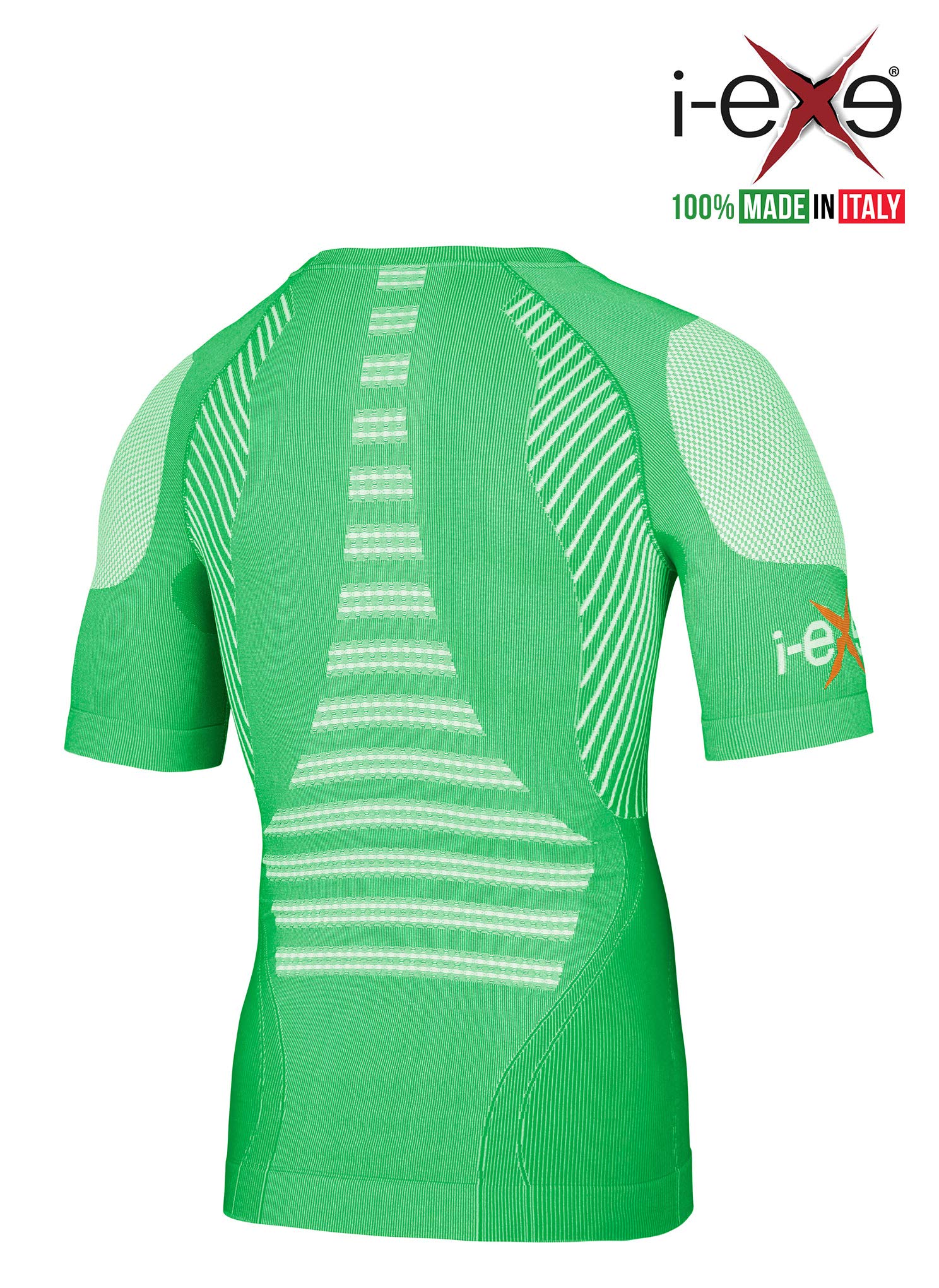 I-EXE Italian Made Men's Compression Shirt for Gym - Workout, Running & Training Performance Apparel