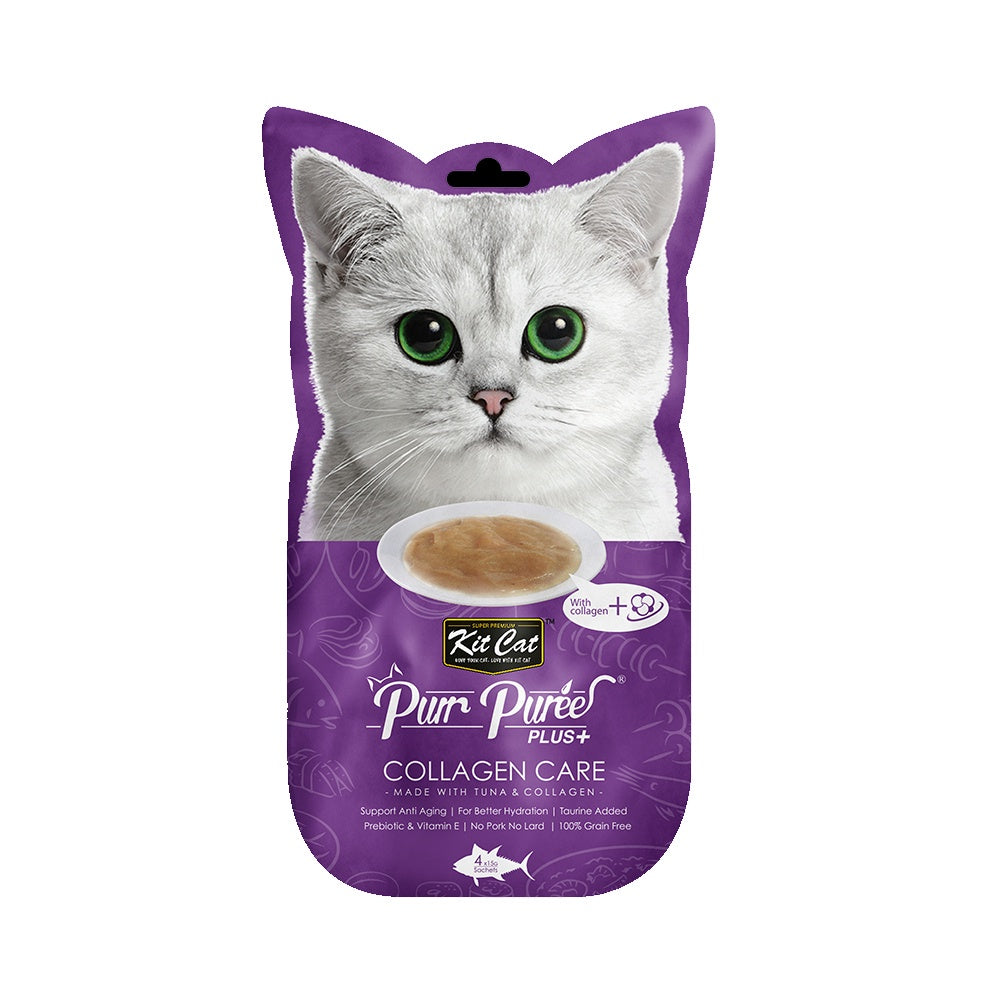 Kit Cat Purr Puree and Puree Plus+ Cat Treats - 4 Stick Pack x 15g (15 Flavor Variety) | Best Price $3.05 | Perfect for Travel, Training & Daily Snacks