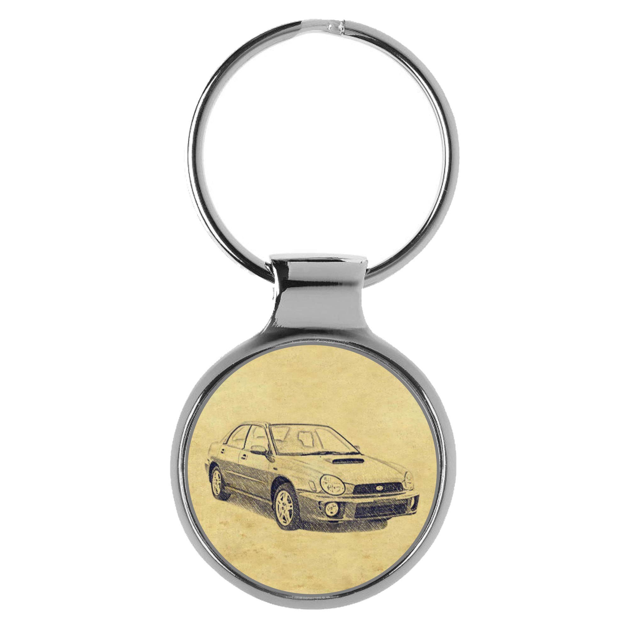KIESENBERG Subaru Impreza Key Chain Ring (2000 & Newer Models) - Durable Car Keyring Gift for Fans - Perfect for Car Enthusiasts & Daily Use