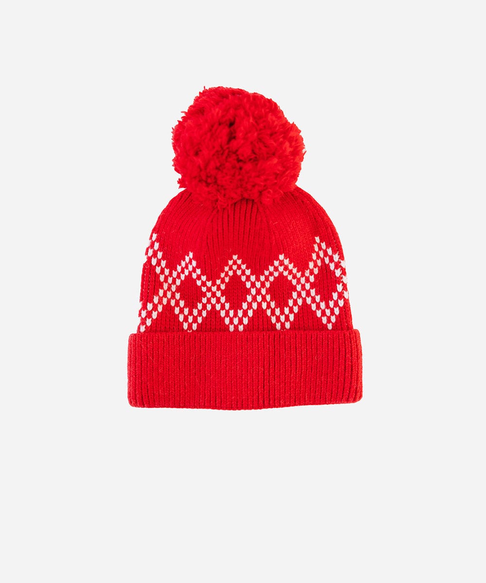 Elio Pom Beanie - Warm Winter Knit Hat with Faux Fur Pom for Men & Women - Perfect for Skiing, Snowboarding & Outdoor Activities