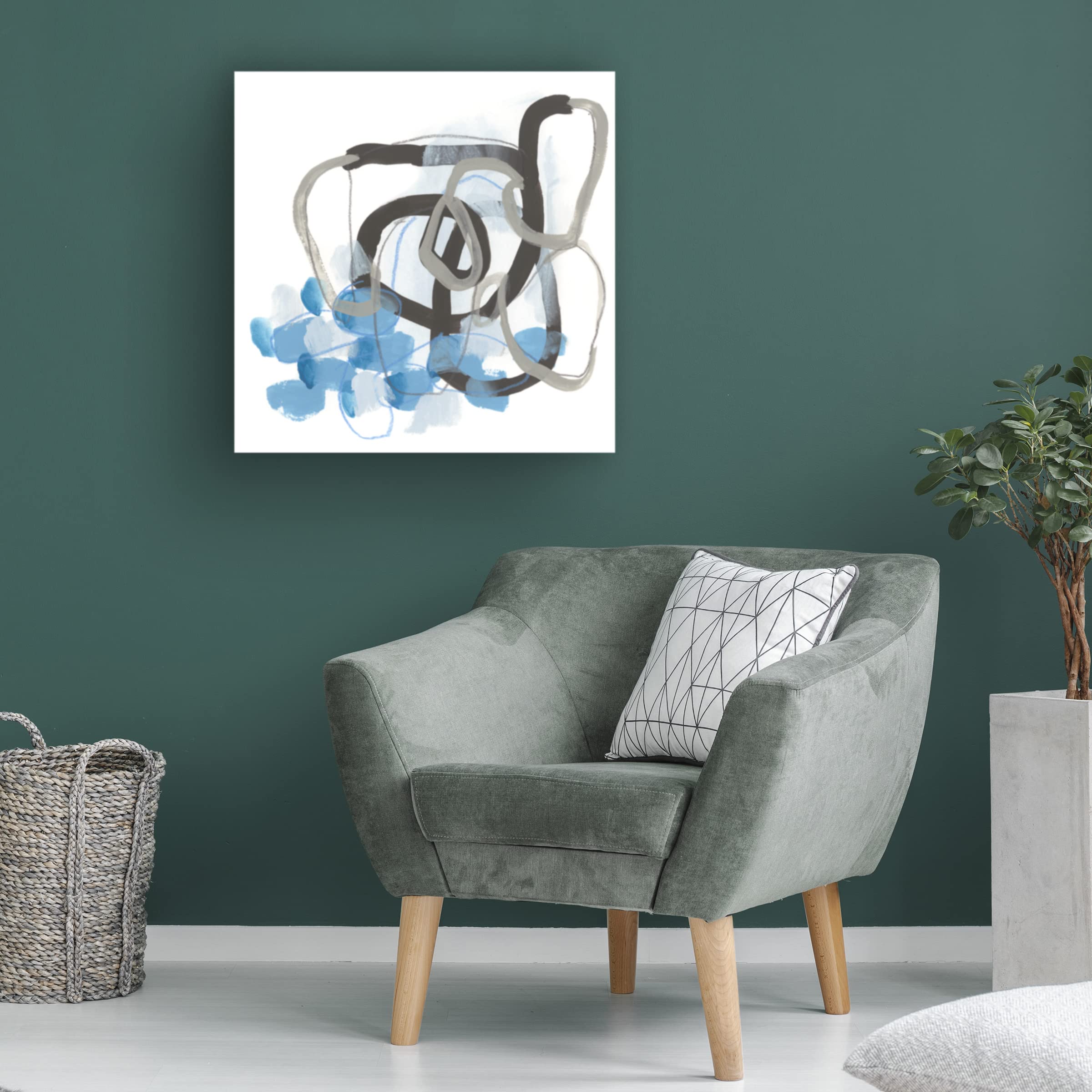 Trademark Fine Art 'Pendulum Overlap II' Abstract Canvas Wall Art by June Erica Vess - Modern Home Decor for Living Room, Bedroom & Office