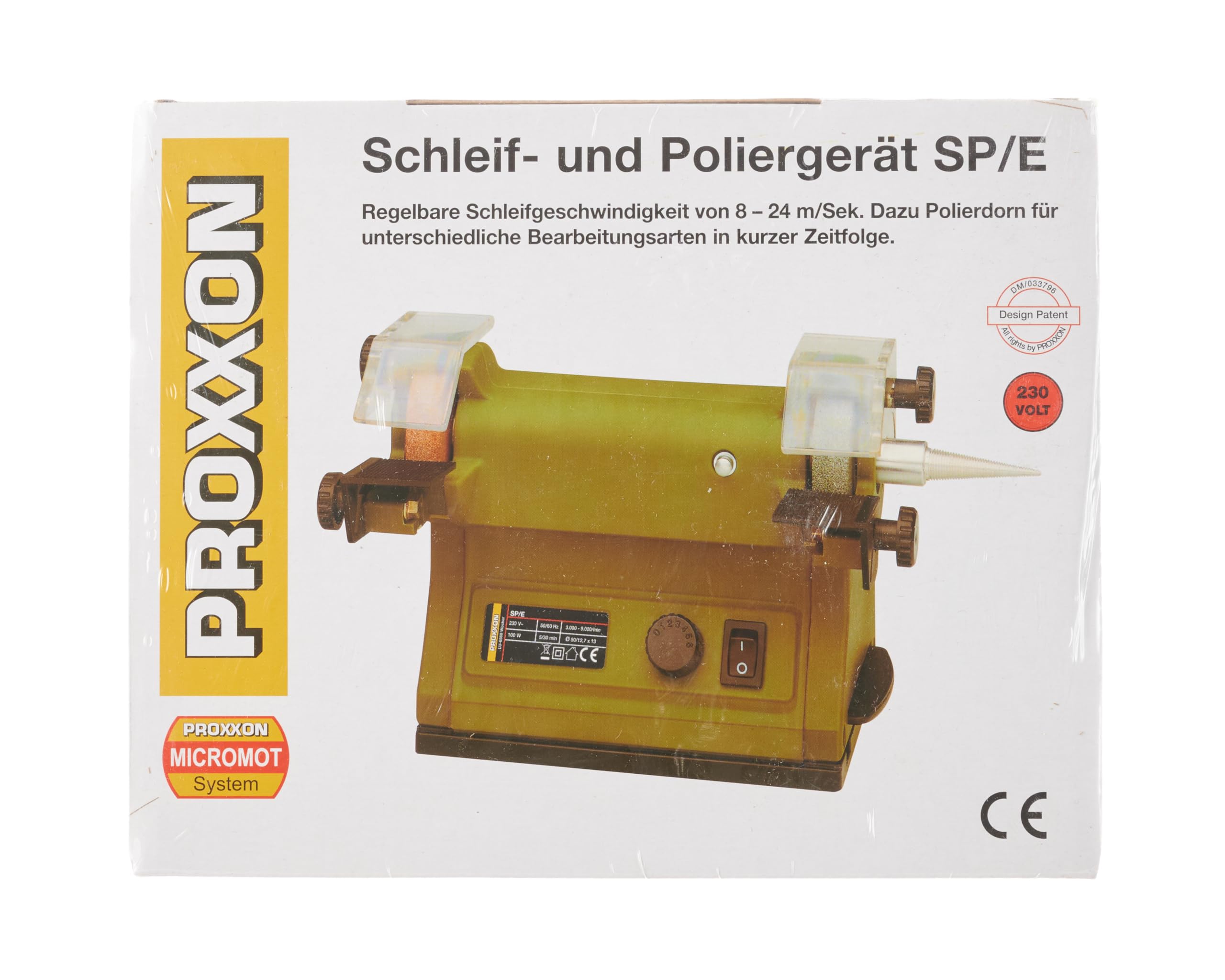 PROXXON 2228030 SP/e Multi-Purpose Sander Polisher - Compact & Powerful for Woodworking, Metal Polishing & DIY Projects