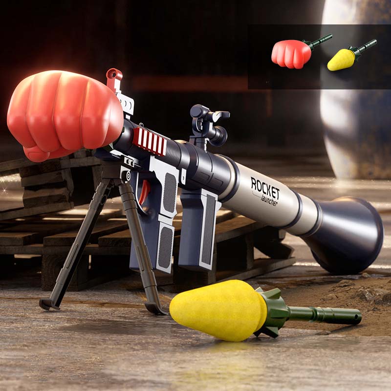 Best Kids Rocket Launcher Toy - Foam Blaster Gun for Outdoor Play - Fun RPG Style Foam Dart Blaster for Backyard Games, Birthday Parties & Nerf Battles