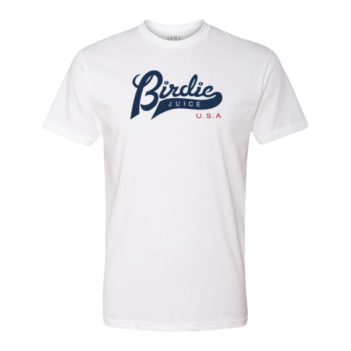 Birdie Juice USA T-Shirt - Comfortable Cotton Golf Tee for Men & Women - Perfect for Golf Outings, Casual Wear & Sports Events