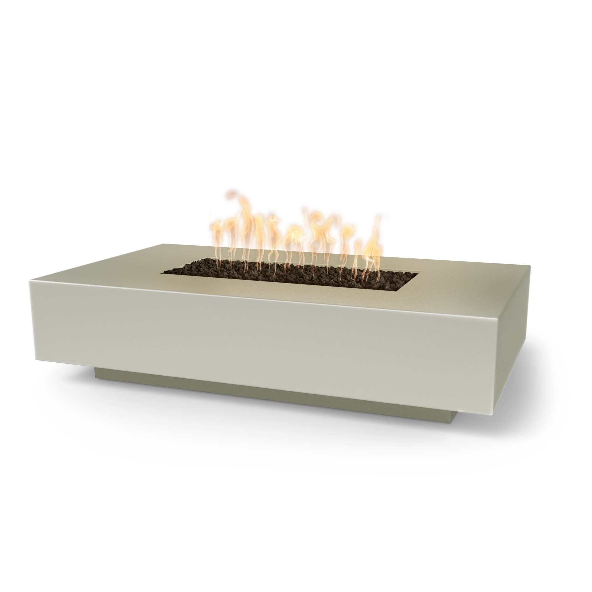 Premium GFRC Concrete Outdoor Fire Pit - Modern Linear Design for Patio, Backyard & Garden - Durable & Weather-Resistant for Year-Round Use