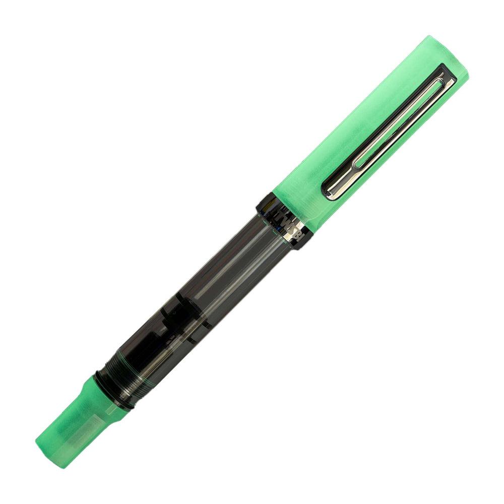 TWSBI Eco Glow Green Fountain Pen - Special Edition (2022) | Premium Writing Instrument for Calligraphy, Journaling & Office Use