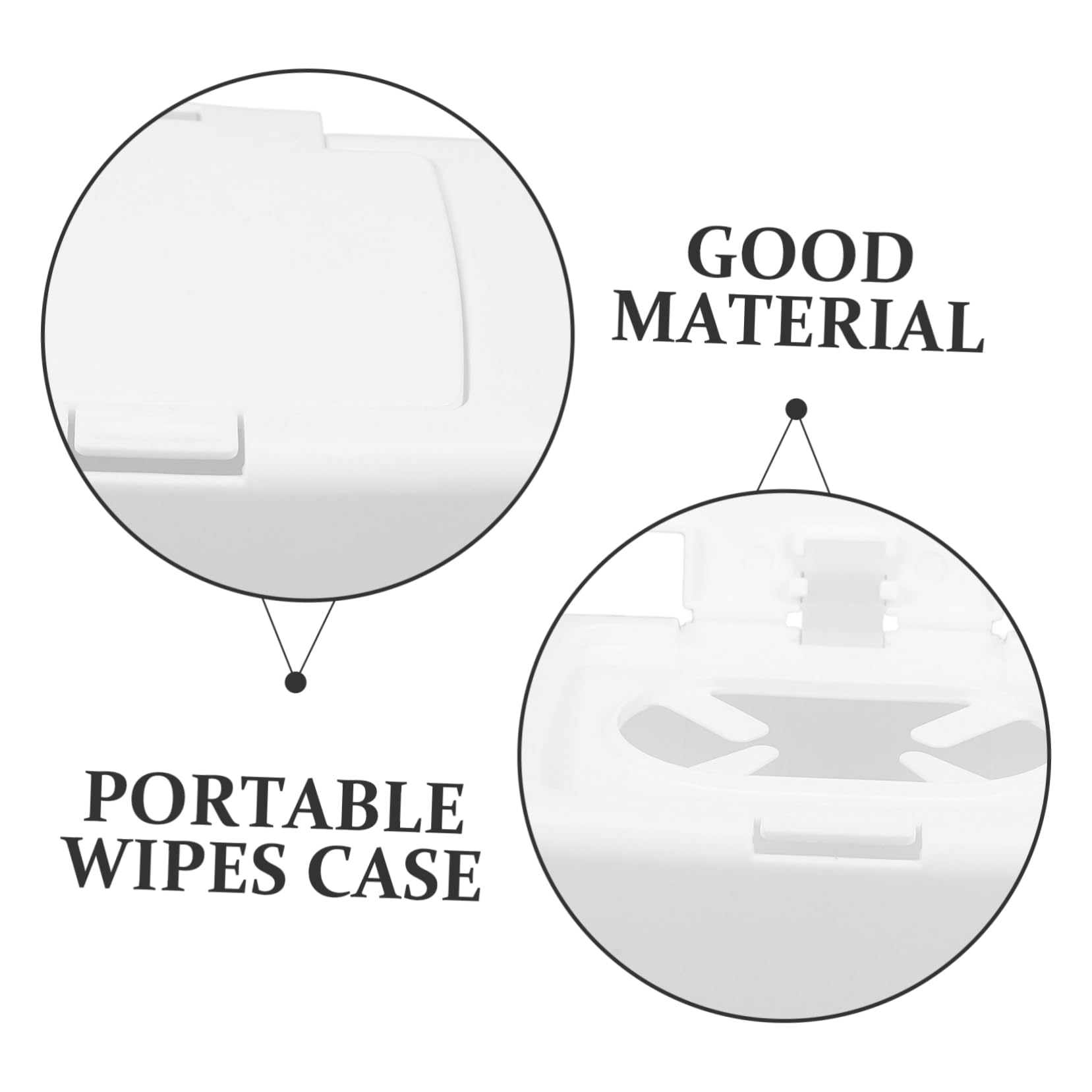 CIMAXIC 2-Pack Refillable Baby Wipe Dispenser - Portable Travel Wipes Case for Diaper Bag, Nursery, Living Room & Kitchen - Ideal for On-the-Go Parents & Home Use