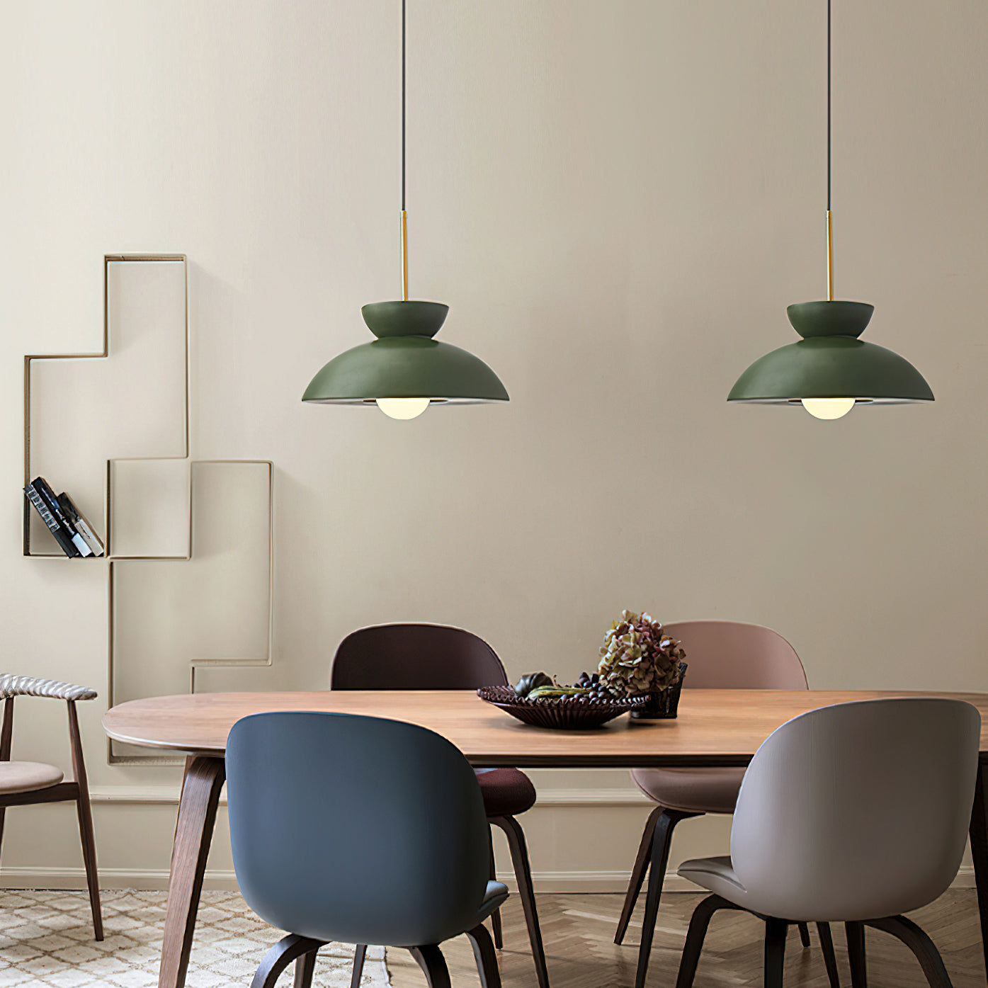 Augustus Pendant Lamp - Modern Hanging Light Fixture for Kitchen Island, Dining Room & Bedroom | Dimmable LED Chandelier with Adjustable Height