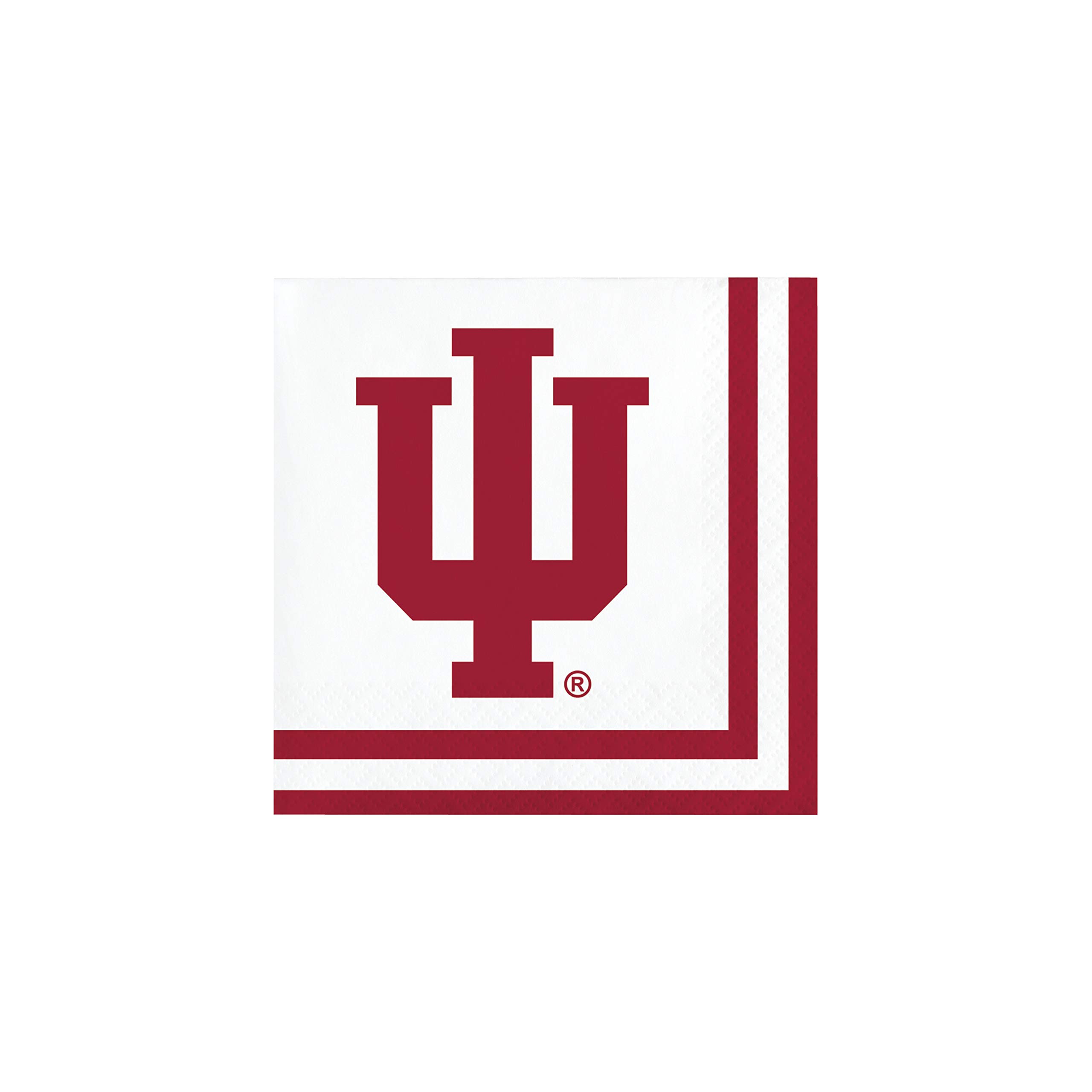 Indiana University Beverage Napkins - 60 Count, Premium Quality Paper Napkins for Parties, Tailgates, and IU Alumni Events