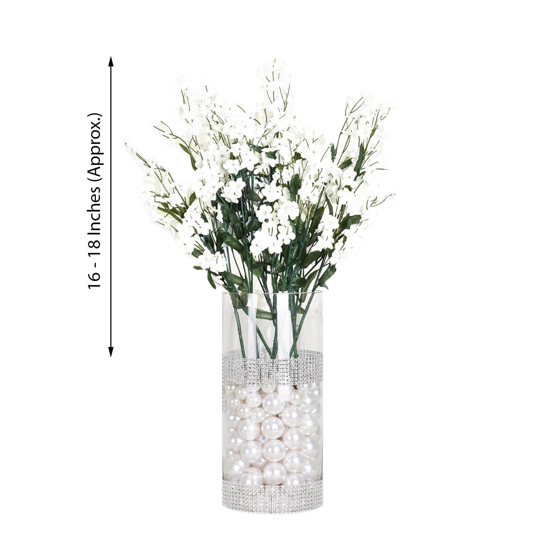 12 Pack Silk Baby's Breath Bushes - Realistic Artificial Gypsophila Flowers for Wedding Decor, Home Centerpieces, and Floral Arrangements - Perfect for DIY Crafts, Bridal Bouquets, and Tabletop Displays