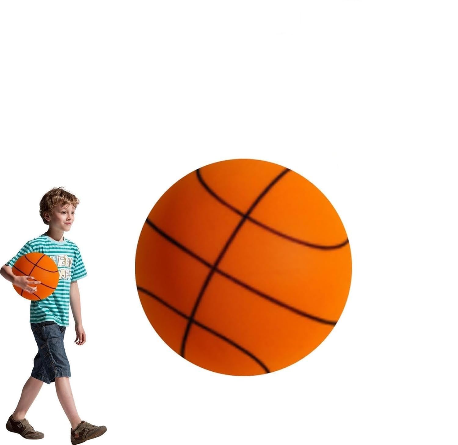 2024 Silent Basketball - Noiseless Dribble Dream Foam Training Ball for Indoor Practice, Quiet Bounce Hush Handle Basketball | Perfect for Apartment, Gym & Late-Night Drills