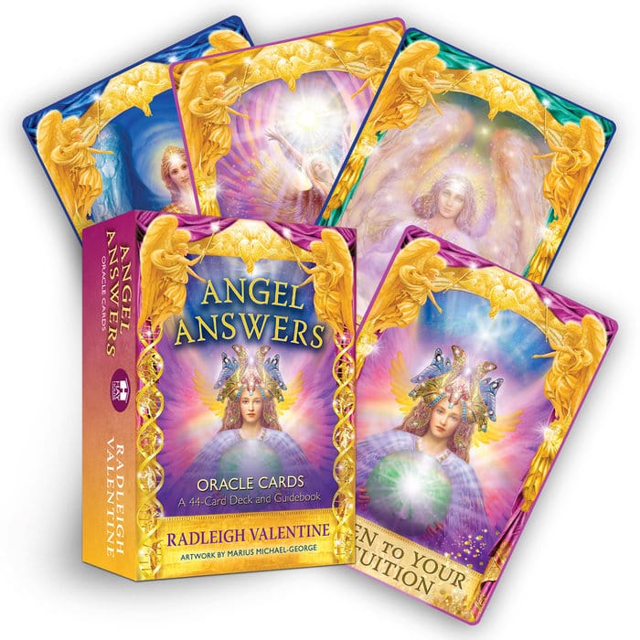 Angel Answers Oracle Cards - Divine Guidance & Spiritual Insight for Daily Life, Meditation & Self-Discovery | 44-Card Deck with Guidebook