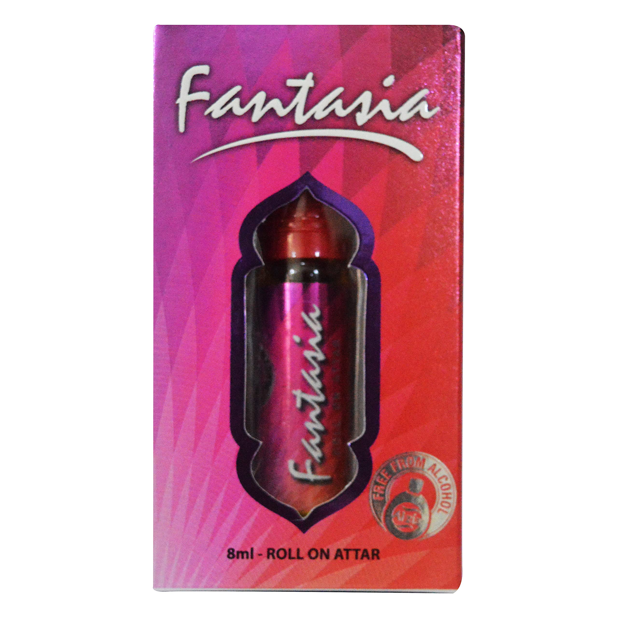 Al Zia Fantasia 8ml Roll-On Attar Perfume - Alcohol-Free Fragrance Oil for Women & Men - Perfect for Daily Wear, Special Occasions & Gift Giving