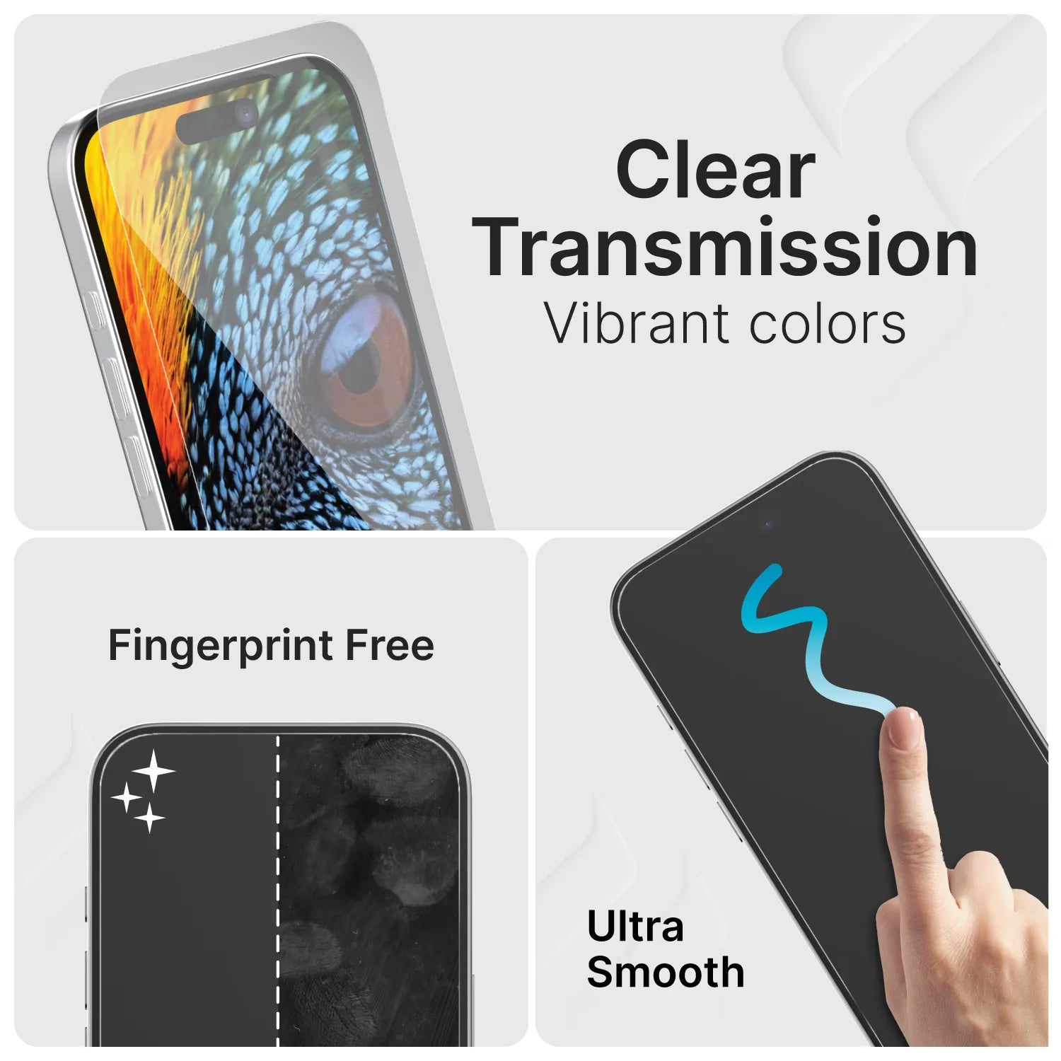 iPhone 13 Pro & iPhone 13 Tempered Glass Screen Protector - 9H Hardness, Anti-Scratch, Bubble-Free - Perfect for Daily Use, Gaming & Outdoor Activities
