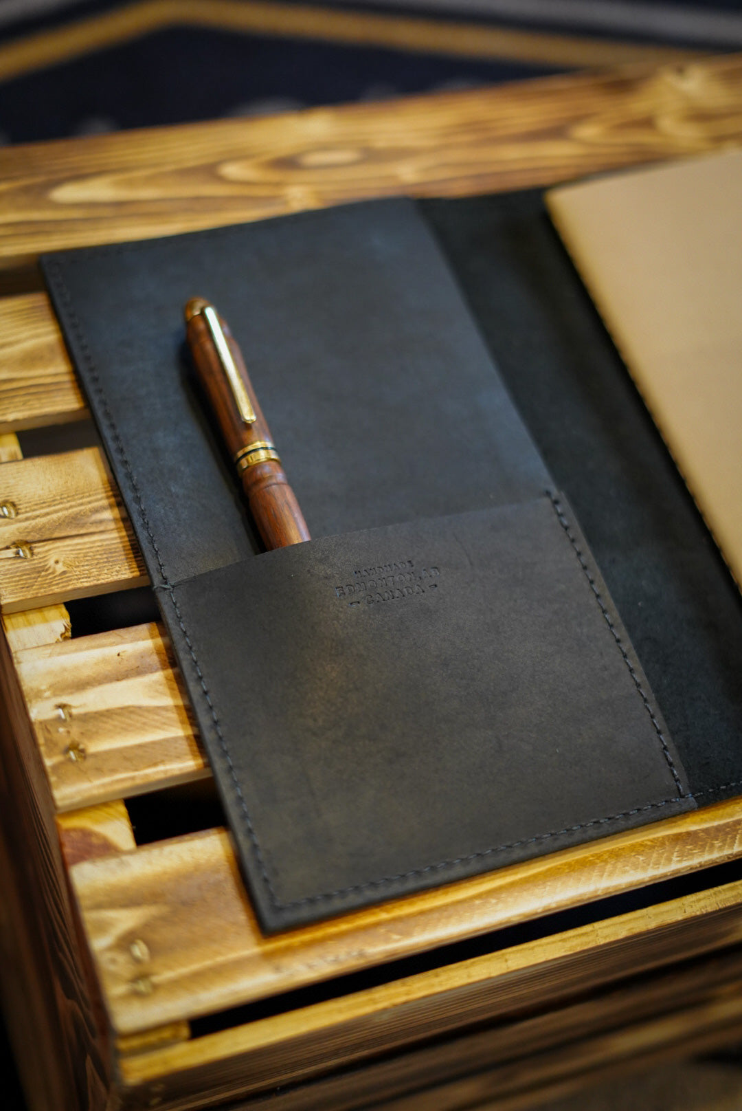 Premium Vegan Leather Journal Cover - Flat Black, A5 Size, Refillable Notebook Cover for Writing, Sketching & Planning | Perfect for Travel, Office & School Use