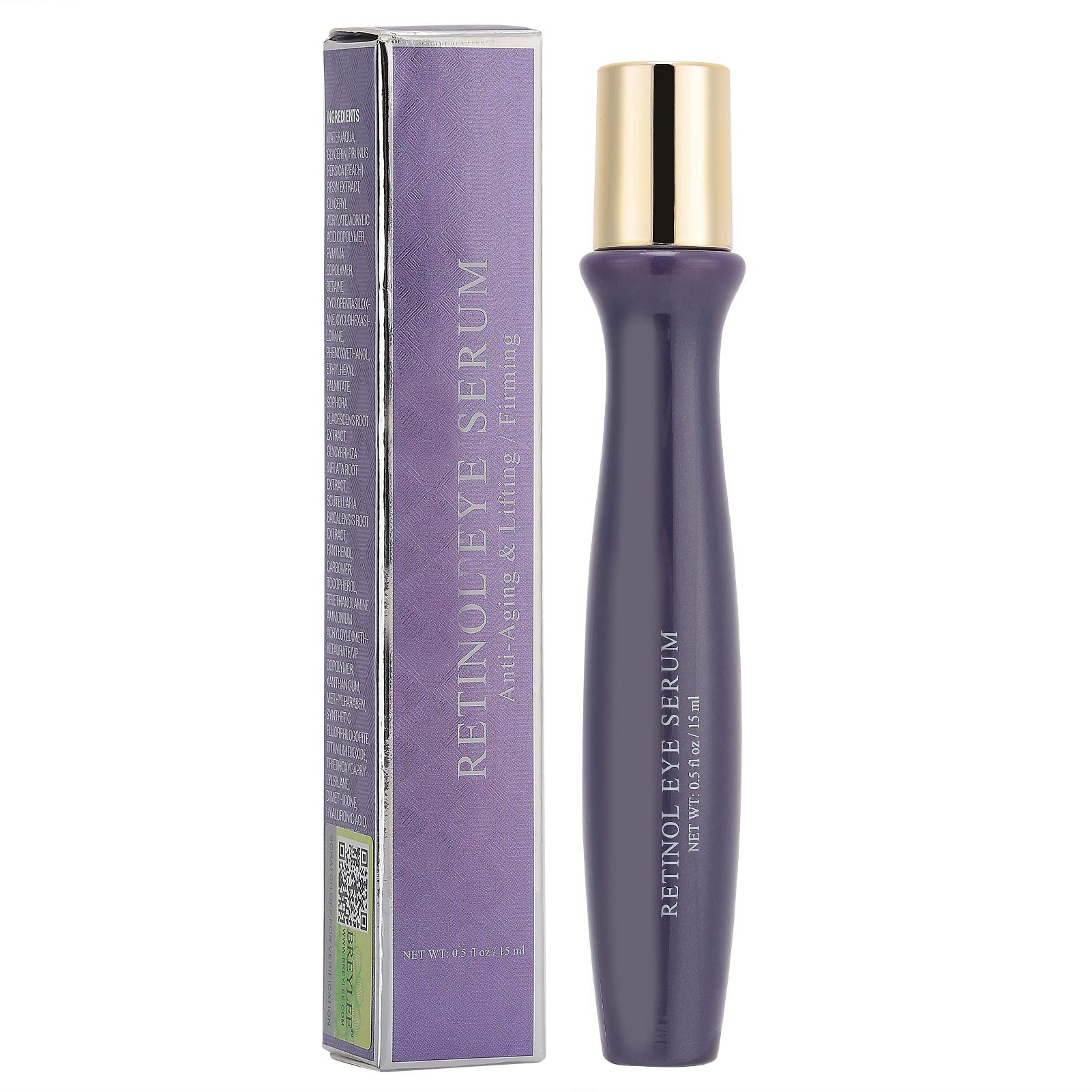 Anti-Wrinkle Roll-On Eye Serum for Dark Circles & Firming - Skincare for Aging Eyes