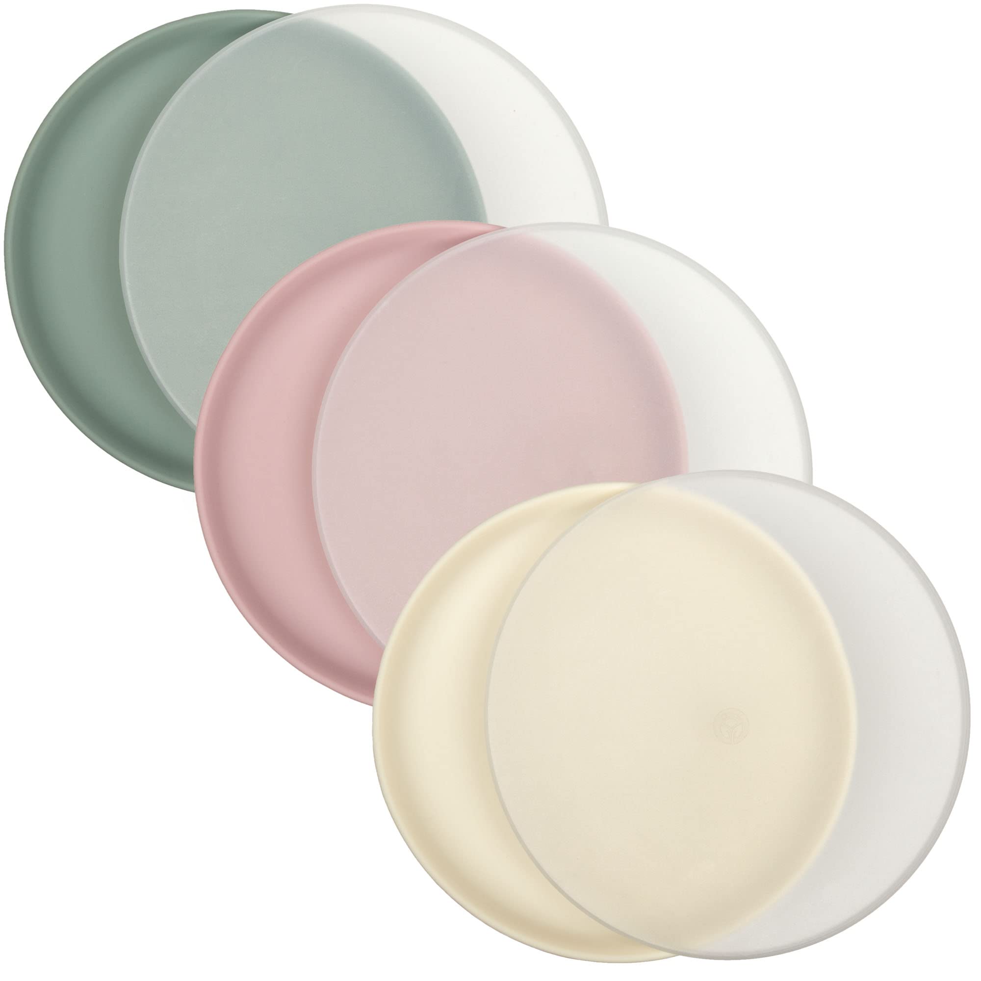 WeeSprout Baby & Toddler Non-Suction Plates with Lids - 3 Pack | 100% Food Grade Silicone Plates & Hard Plastic Lids | Unbreakable, Microwave & Dishwasher Safe | Perfect for Daycare, Travel & Mess-Free Mealtime