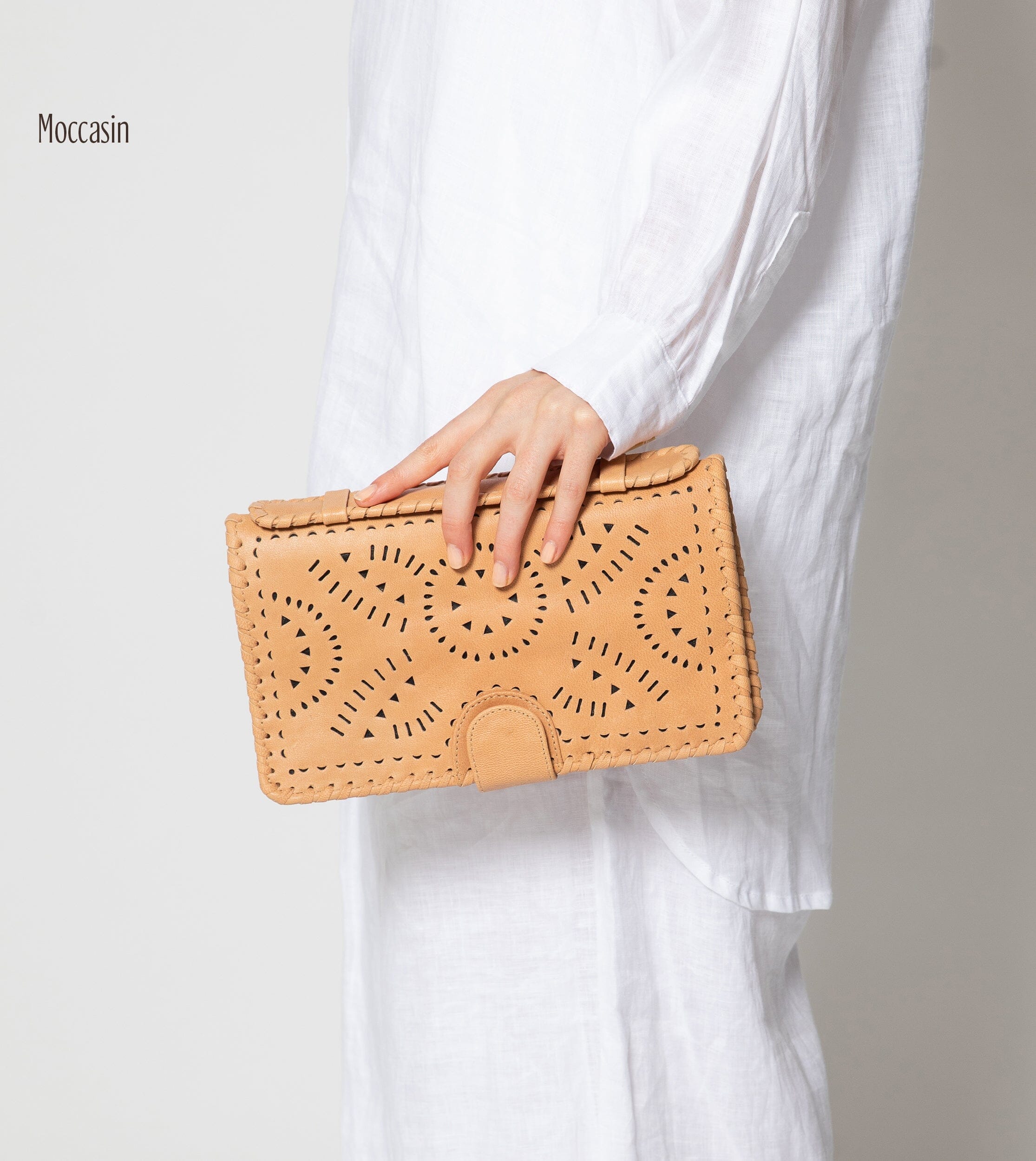 Mexican Soft Leather Clutch Purse for Women - Elegant Handbag for Parties, Weddings & Evening Events