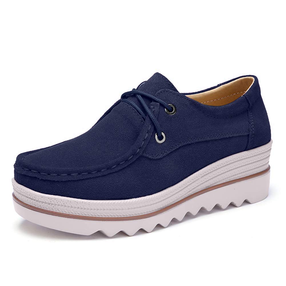 Ruiatoo Women's Slip-On Loafers - Comfortable Thick Soft Platform Shoes for Business Casual & Walking | Office Work, Travel & Daily Wear