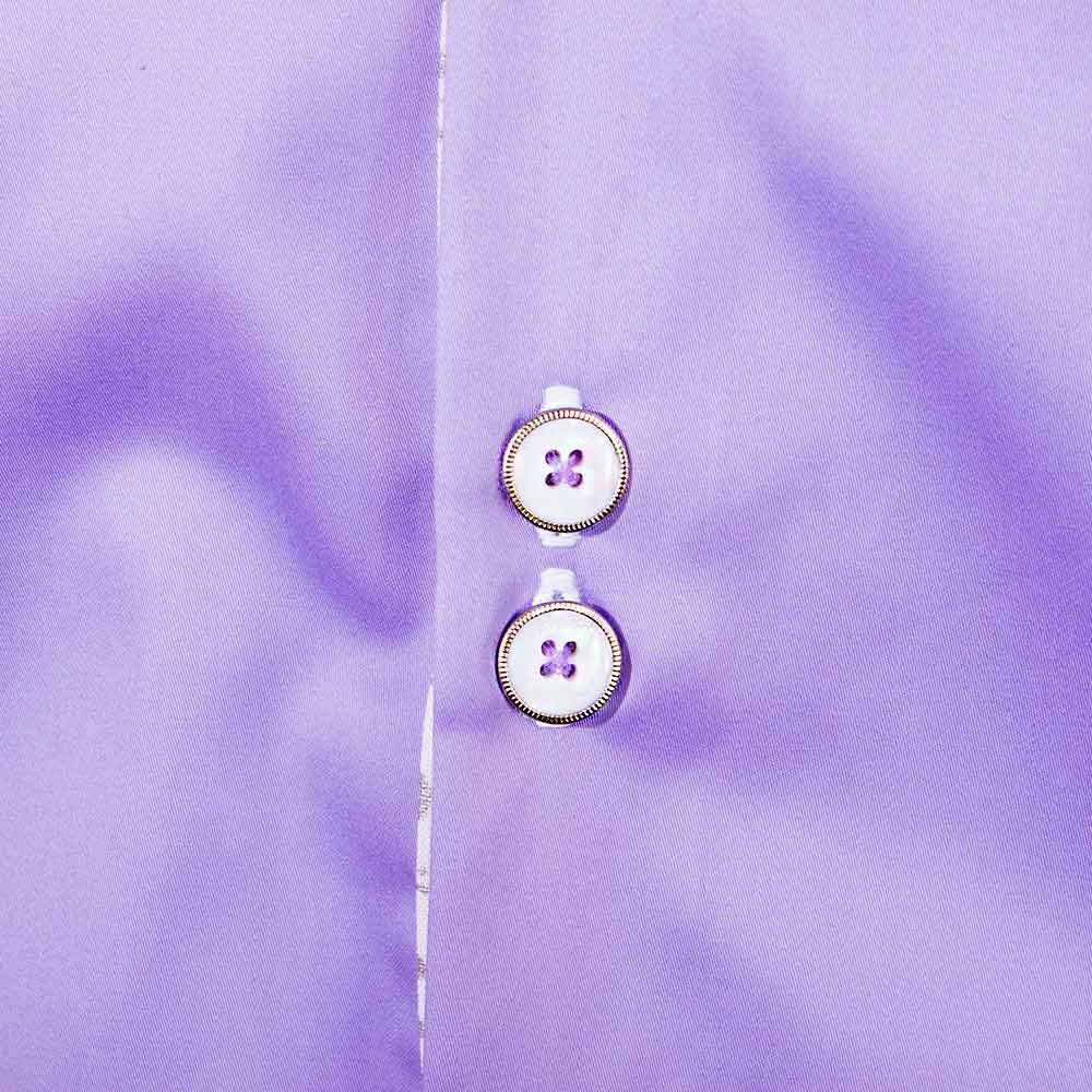 Stylish Light Purple & White Metallic Designer Dress Shirt | Premium Quality Made in USA | Perfect for Business Meetings, Weddings & Formal Events