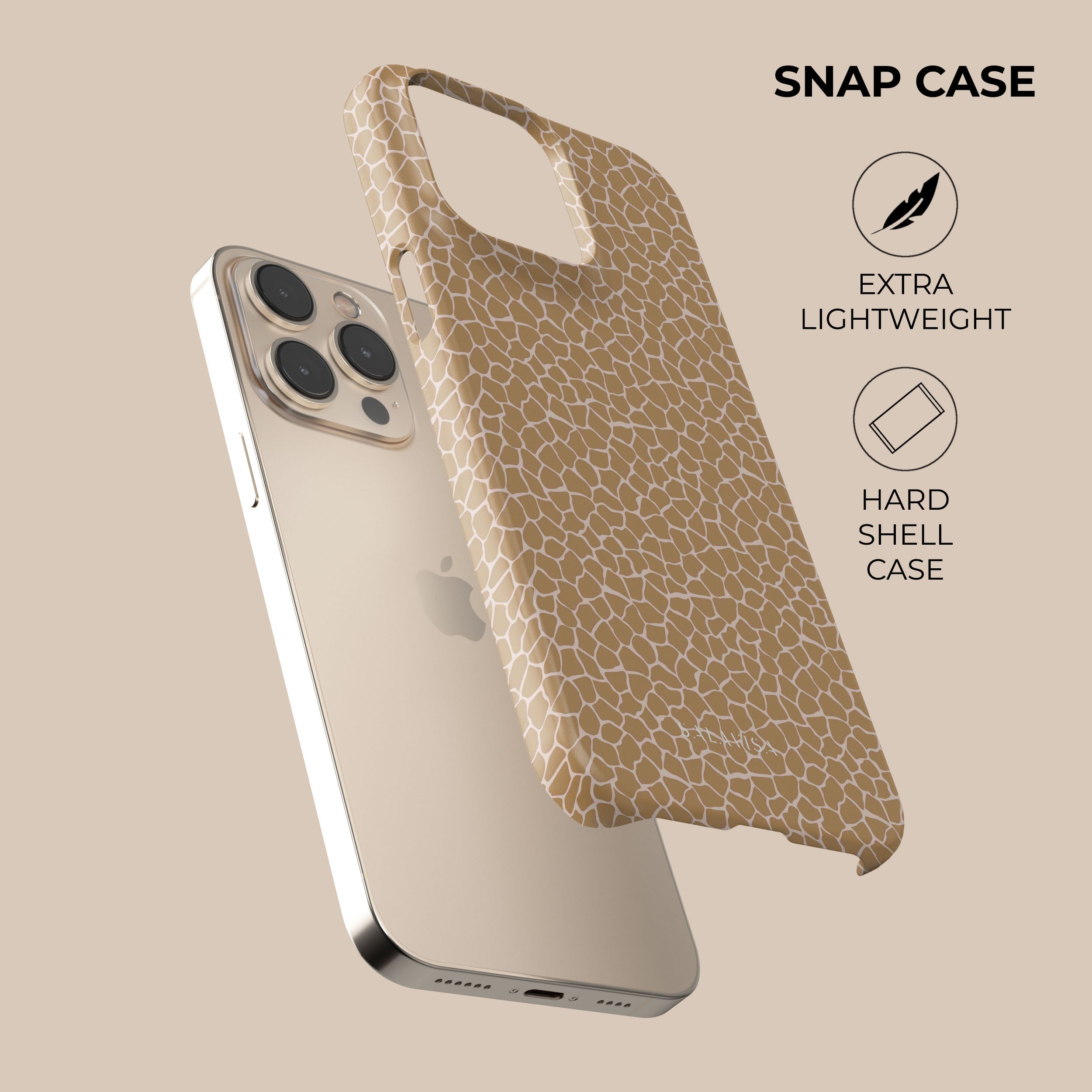 Stylish Orange Reptile Pattern Phone Case - Durable & Protective Cover for iPhone & Android - Perfect for Outdoor Adventures & Nature Lovers