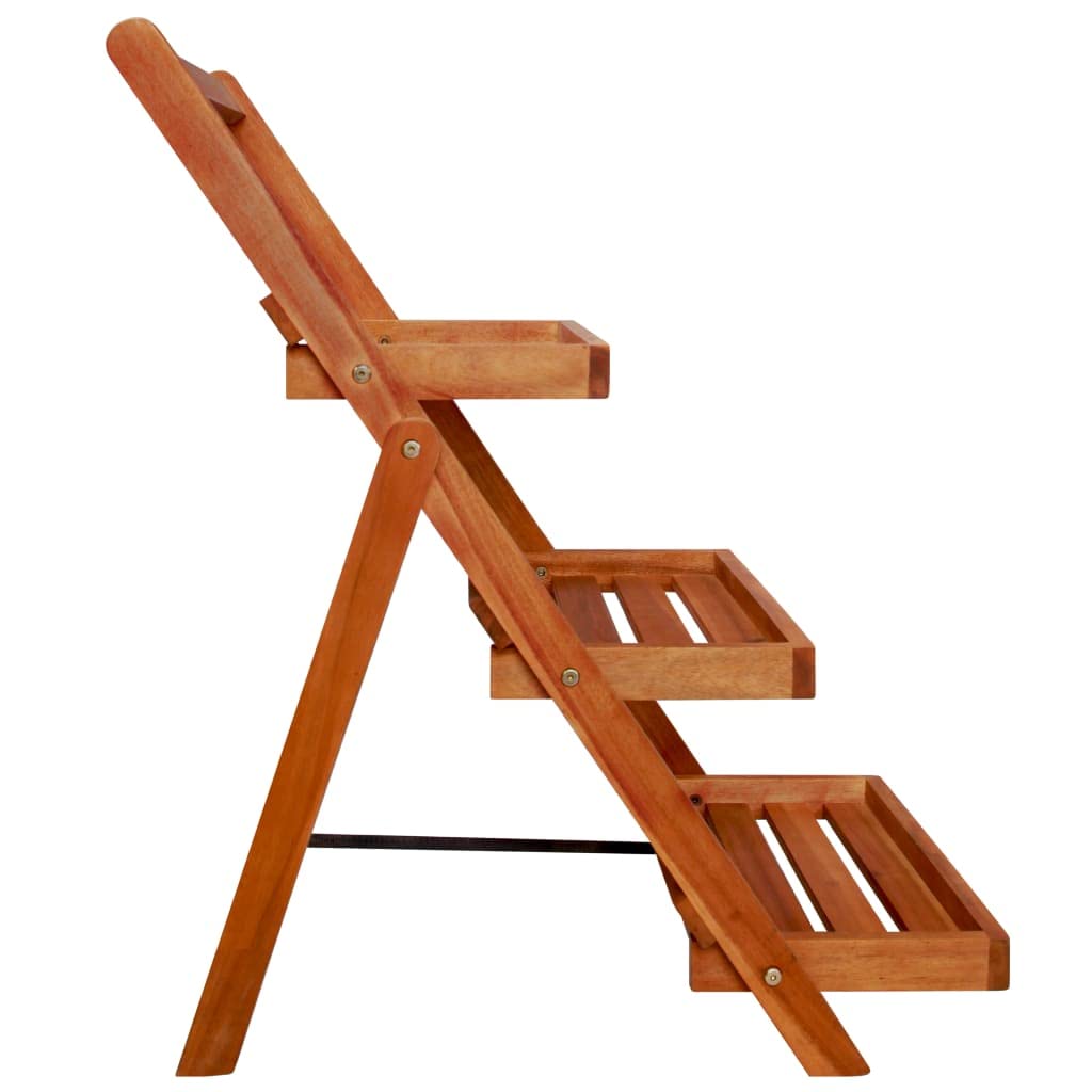CHARMMA 3-Tier Wooden Plant Stand - 19.7