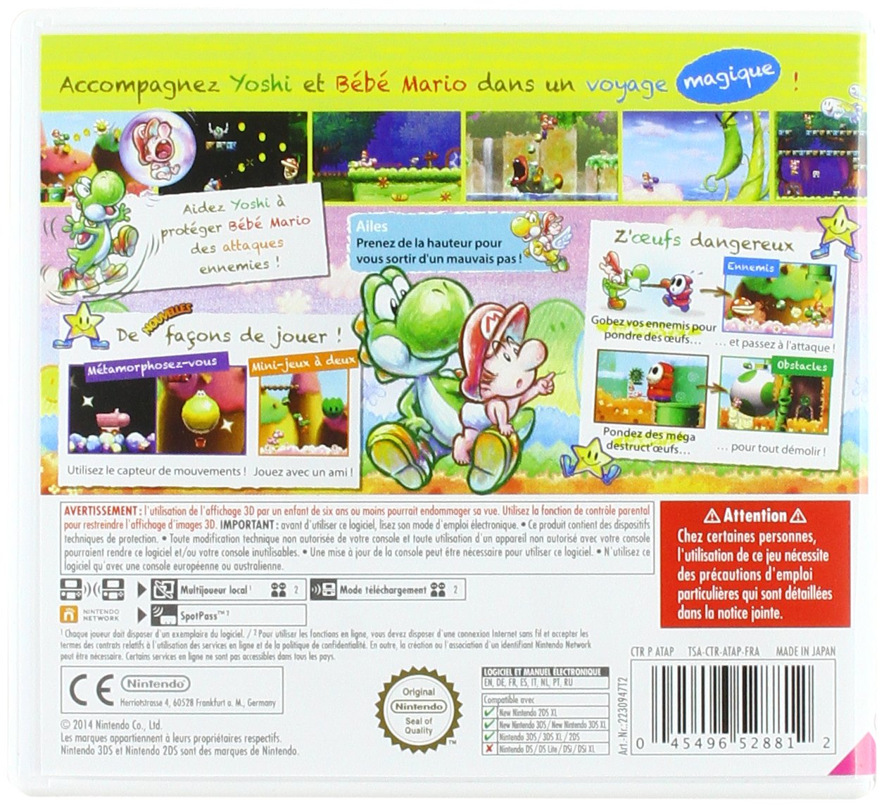 Yoshi's New Island - Nintendo Selects Game for 3DS | Fun Adventure Platformer for Kids & Adults | Perfect for Family Game Night & Travel Entertainment
