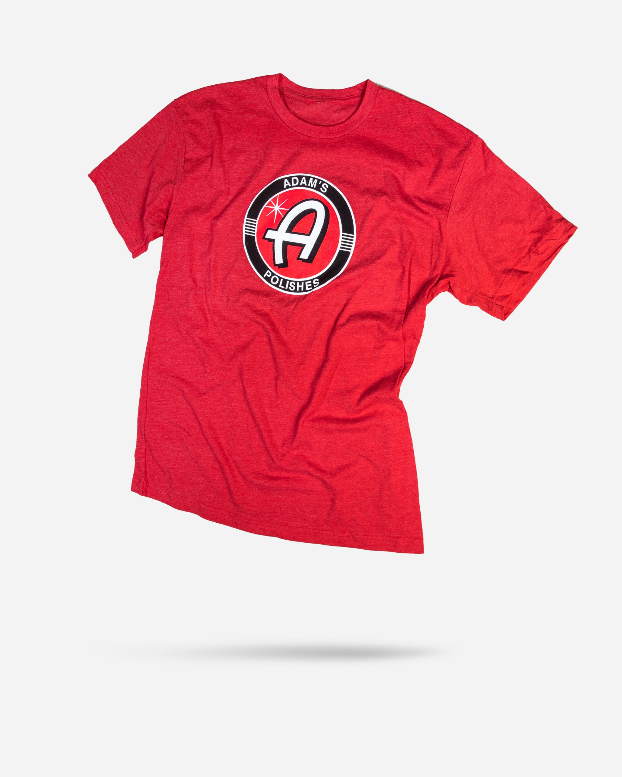 Adam's Premium Red Cotton T-Shirt with Embroidered Logo - Comfortable Casual Wear for Men, Perfect for Everyday Outfits, Gym, and Outdoor Activities