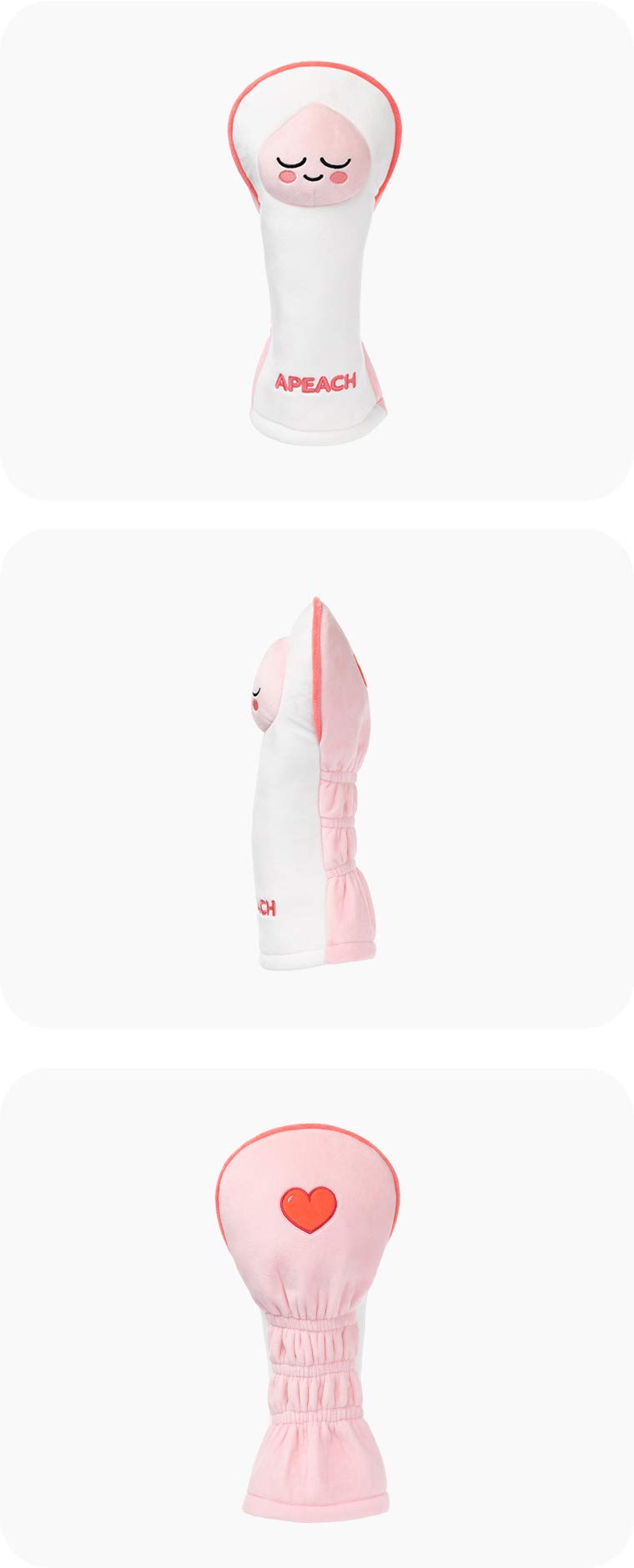 KAKAO Friends Apeach Golf Driver Headcover - Soft & Durable Club Cover for Golf Enthusiasts | Perfect for Protecting Your Driver on the Course or at the Driving Range