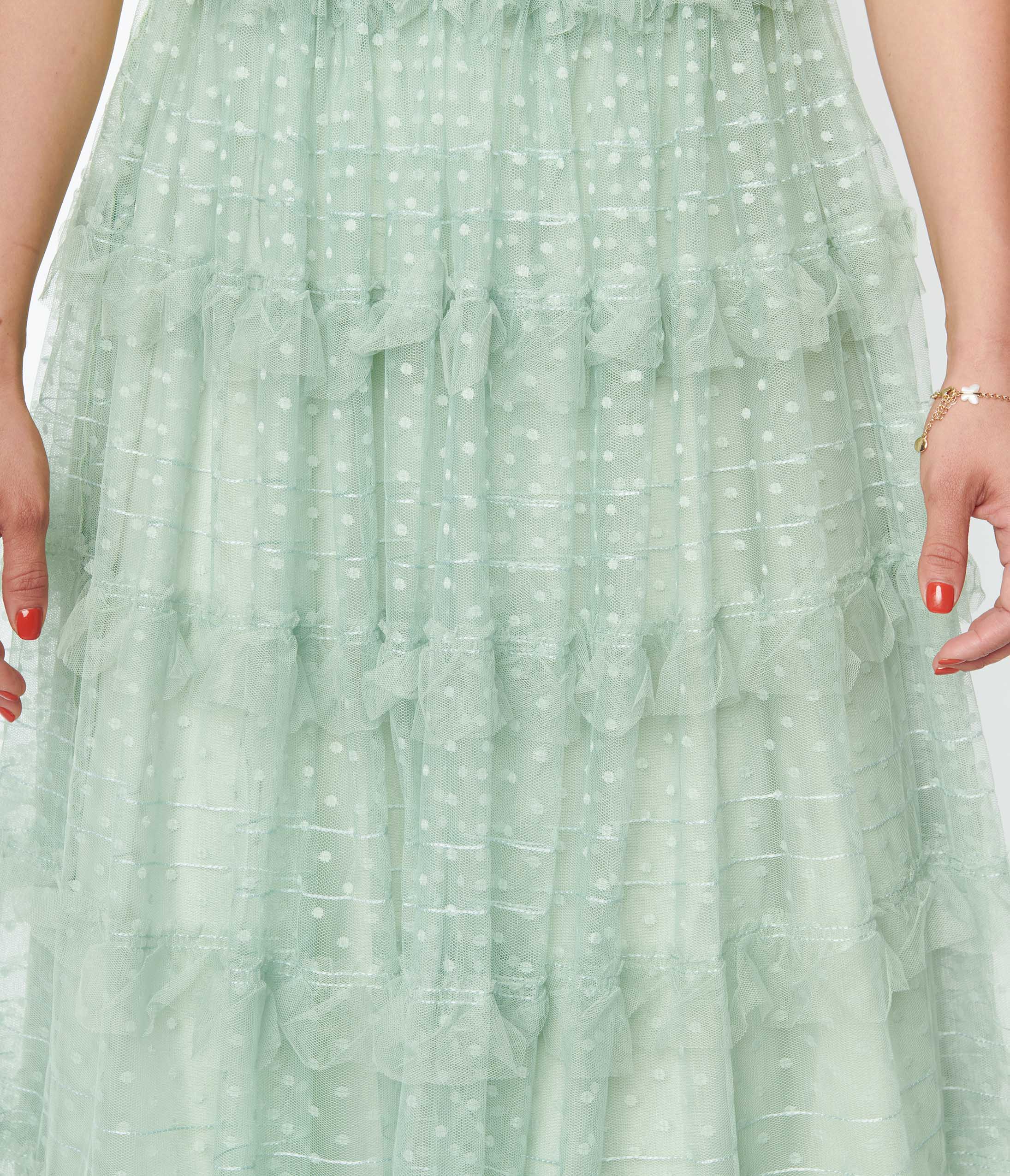 Vintage 1950s Mint Green Polka Dot Off-The-Shoulder Cocktail Dress - Retro Swing Dress for Parties, Weddings & Special Occasions