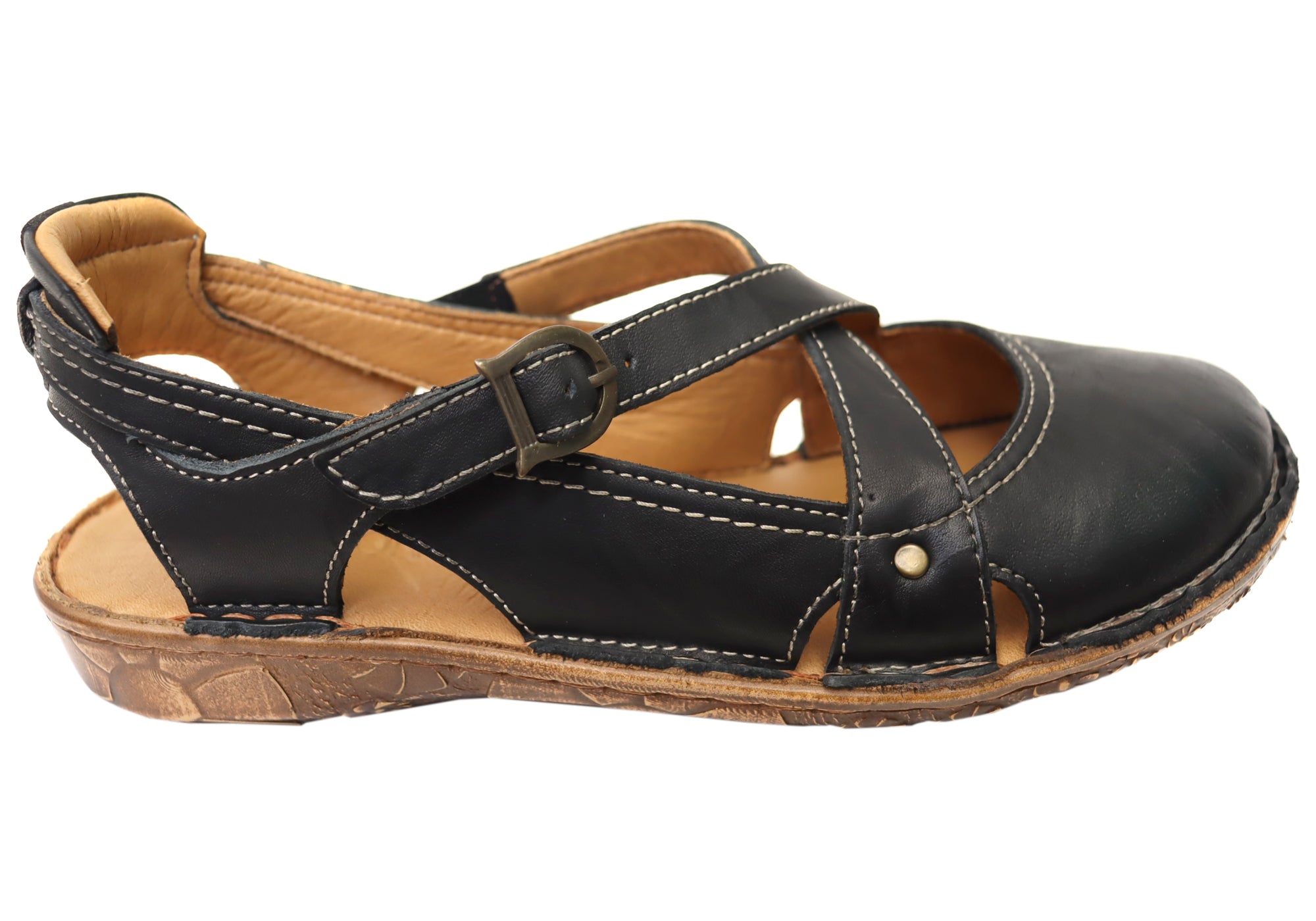 Orizonte Yona Women's Comfortable Leather Shoes for Walking & Work - European Style Casual & Dress Footwear for Office, Travel & Daily Wear