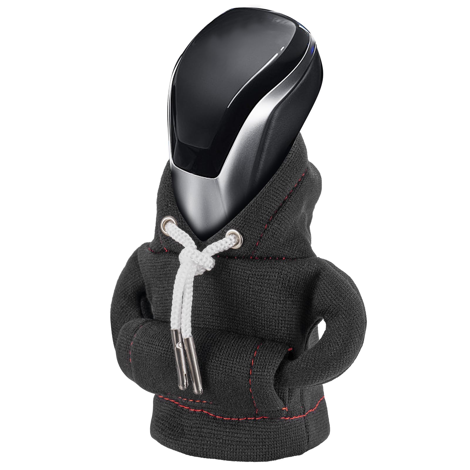 Universal Car Gear Shift Knob Hoodie - Cute Mini Shifter Cover for Automotive Interior Accessories & Decor - Perfect for Car Enthusiasts & Customization Lovers