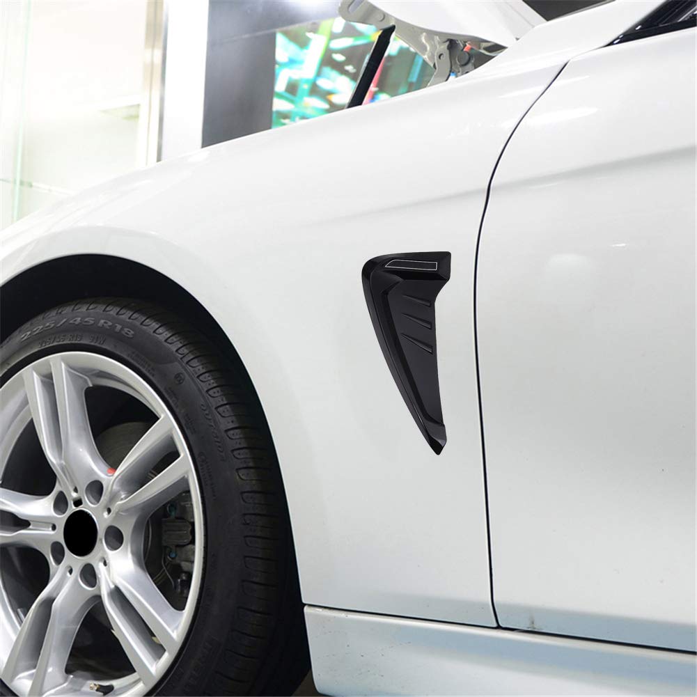 Universal Car Side Air Flow Fenders Sticker - Black for Stylish Vehicle Upgrade