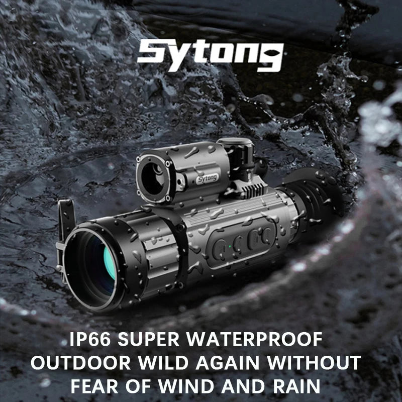 Sytong AM03 50LRF Thermal Monocular with Laser Rangefinder | Long Range Ballistic Calculator | Night Vision Heat Imaging Scope for Hunting, Wildlife Observation & Security Surveillance
