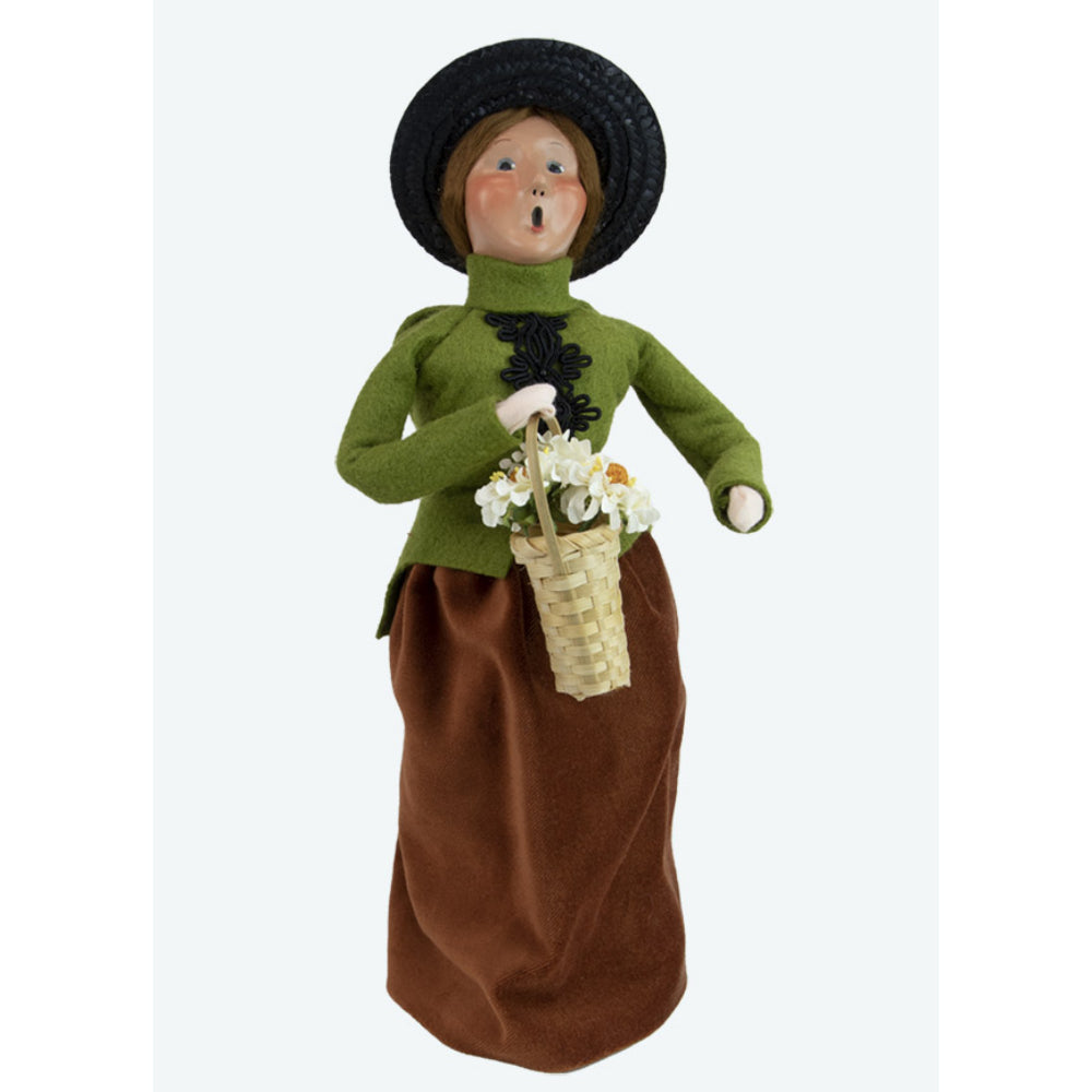 Byers' Choice Victorian Woman Caroler - Handcrafted Christmas Collectible Figurine for Holiday Decor & Gift Giving