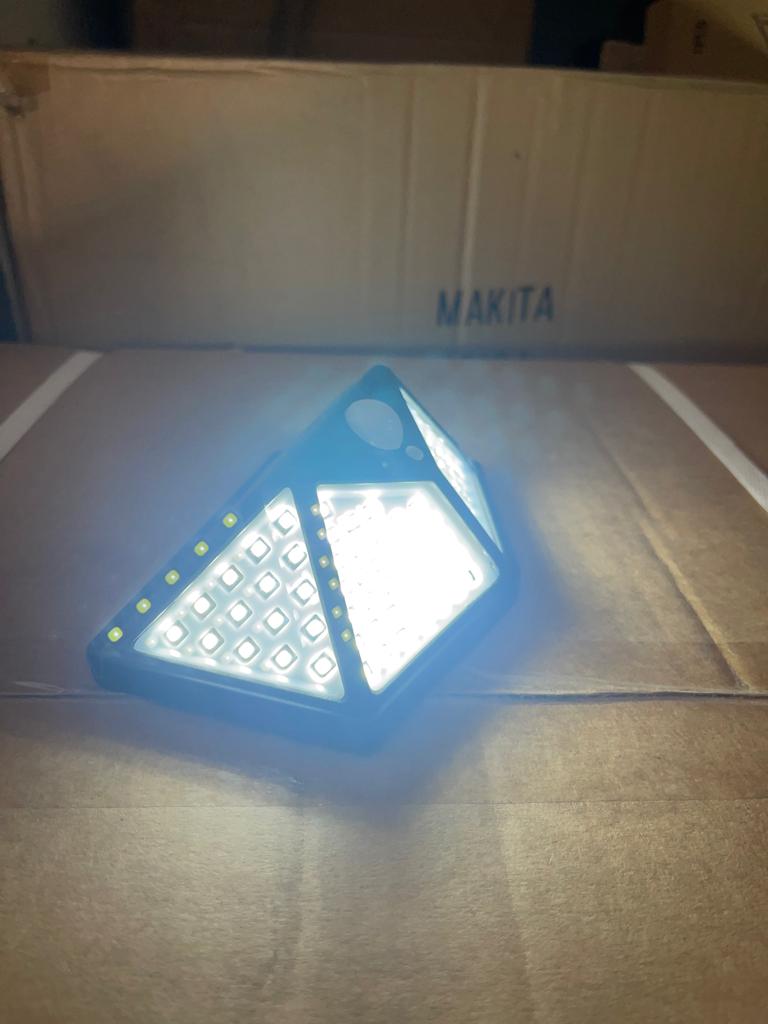 Aiko 100 LED 20W Solar Powered Outdoor Motion Sensor Light - Weatherproof Security Lighting for Garden, Pathway, Patio, and Yard (Model: LED YM COB100) - Perfect for Home, Commercial, and Landscape Lighting