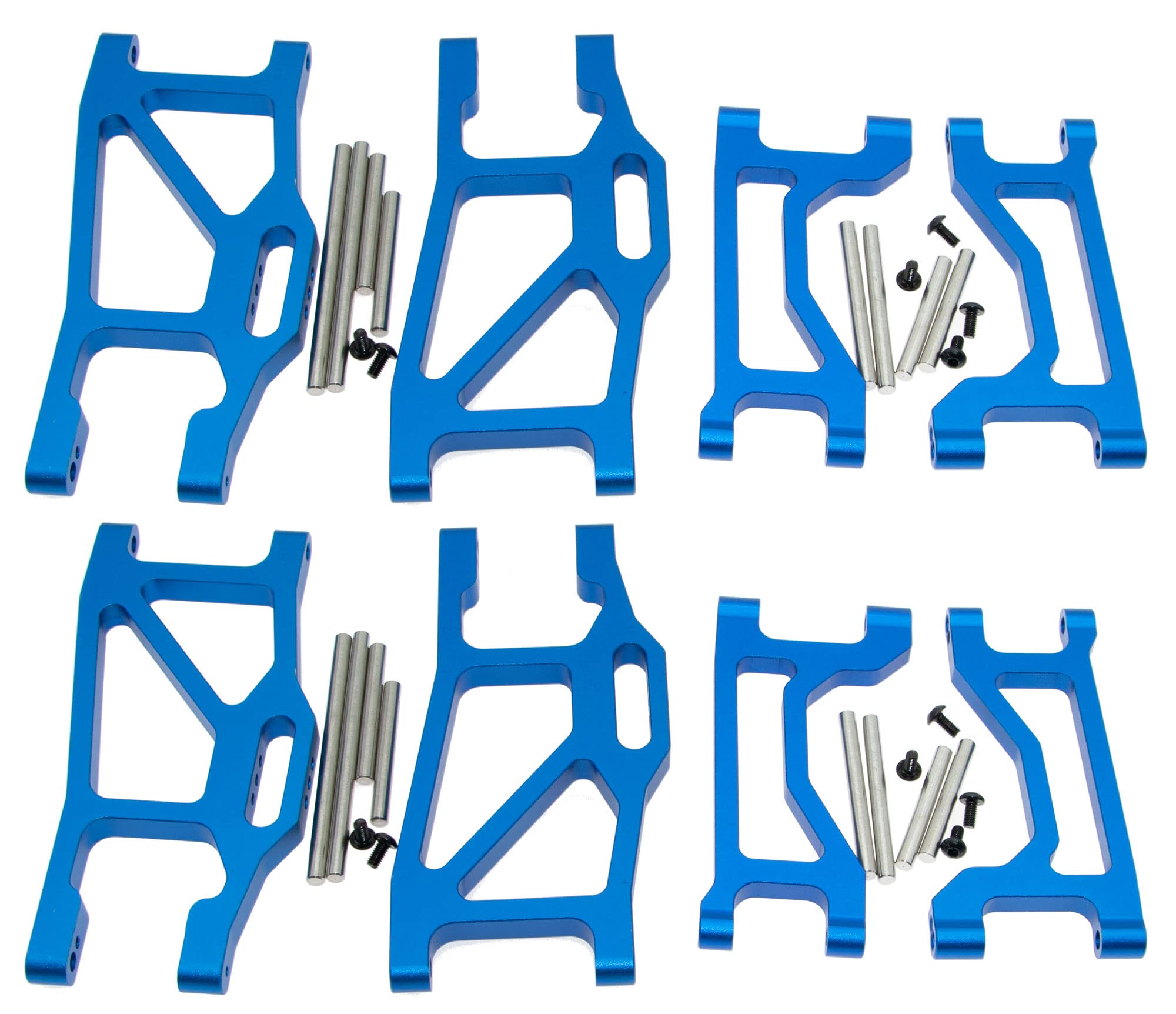 Upgrade Compatible with Traxxas 1/10 MAXX Maxx® 89086-4 89076-4 Suspension Arms 8998 8999 8995 - Durable RC Monster Truck Replacement Parts (Blue) - Perfect for Off-Road Racing & RC Car Maintenance