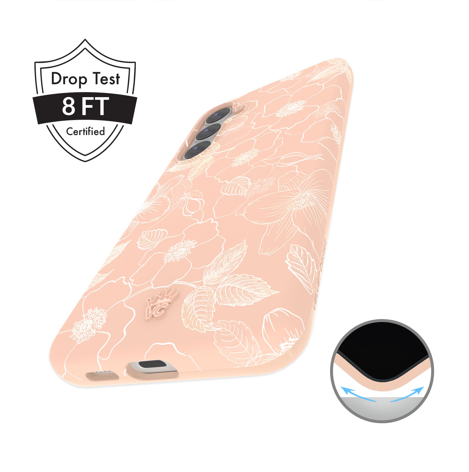 Floral Peach Blossom Samsung Phone Case - Elegant Protective Cover for Galaxy S21/S20/Note 20 - Perfect for Spring Fashion & Everyday Use