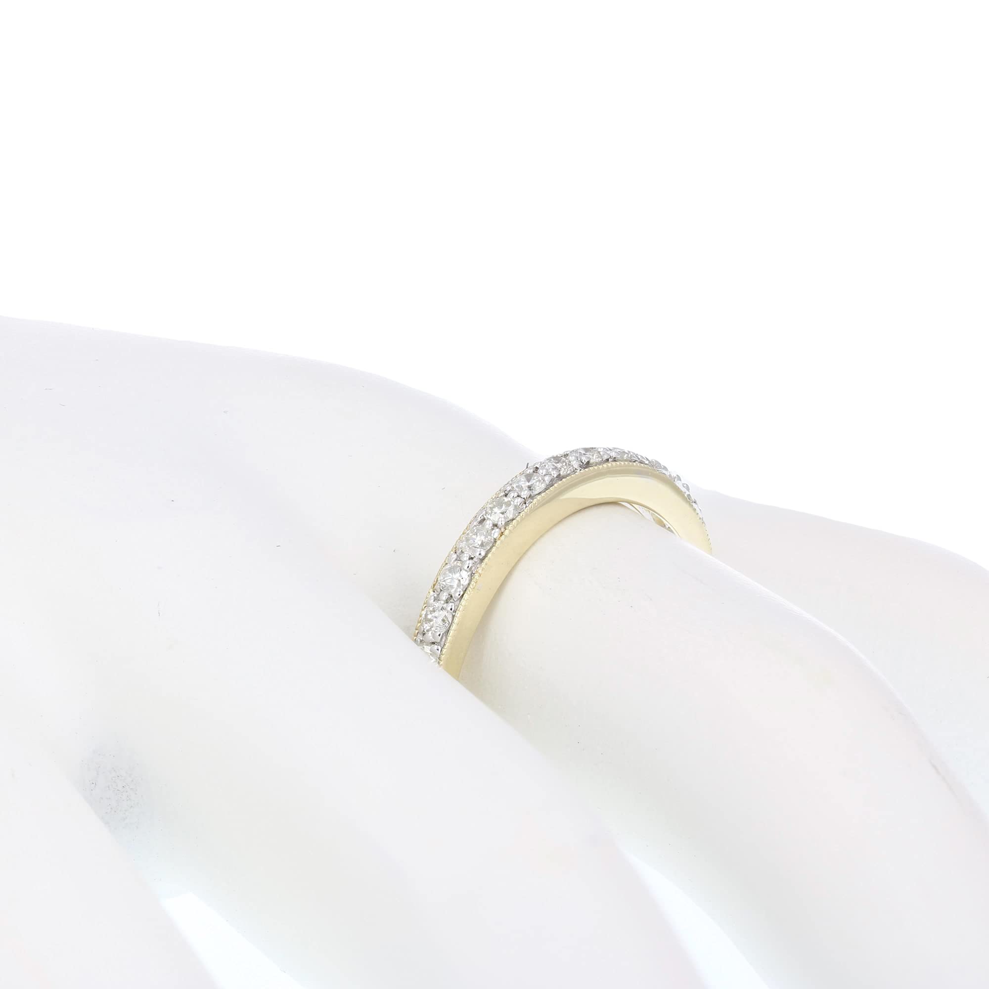 1/5 cttw to 1 cttw Diamond Wedding Band for Women - 14K Gold Milgrain Engagement Ring with Prong Setting, Size 4.5-10 | Perfect for Bridal Jewelry, Anniversary Gifts & Special Occasions