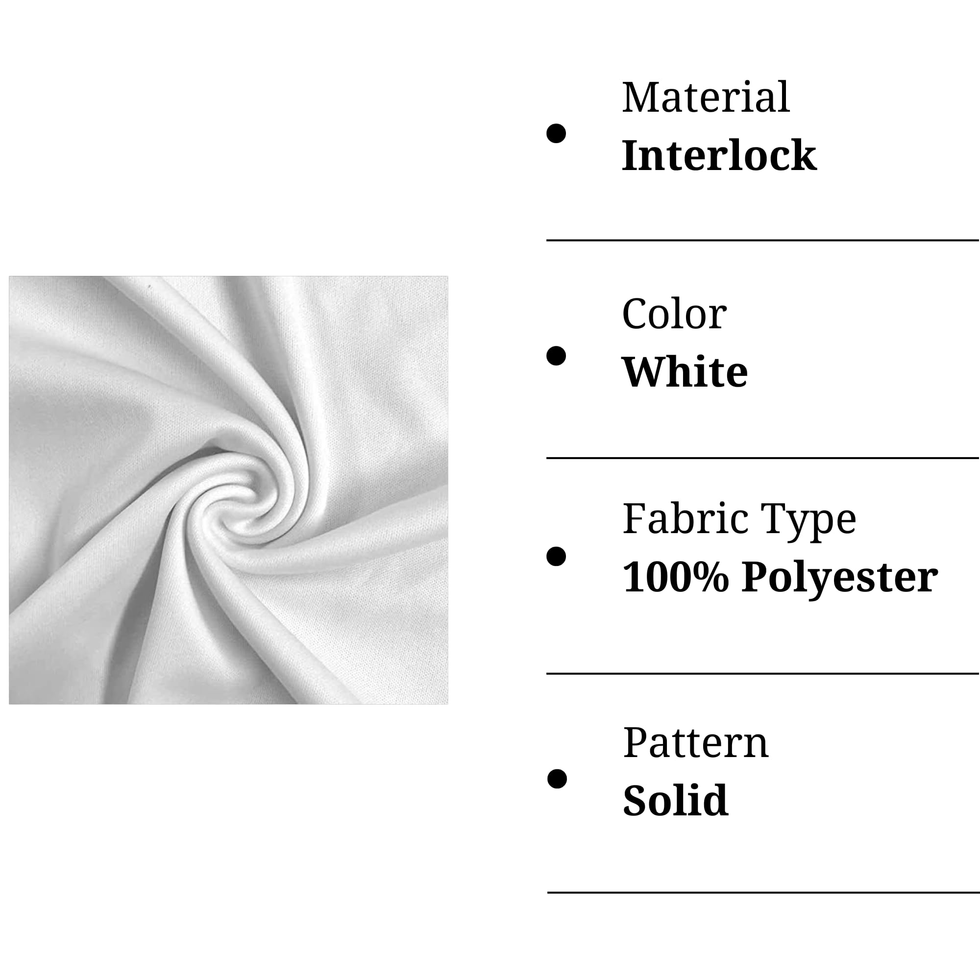 Premium Polyester Interlock Knit Fabric - 60