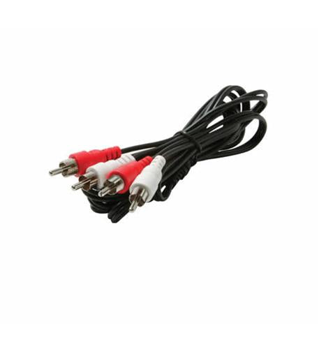 25ft 2 RCA Male to 2 RCA Male Audio Cable - High Quality Stereo RCA Connector for Home Theater, Speakers, Amplifiers & Audio Systems - Perfect for Surround Sound Setup & Entertainment Centers