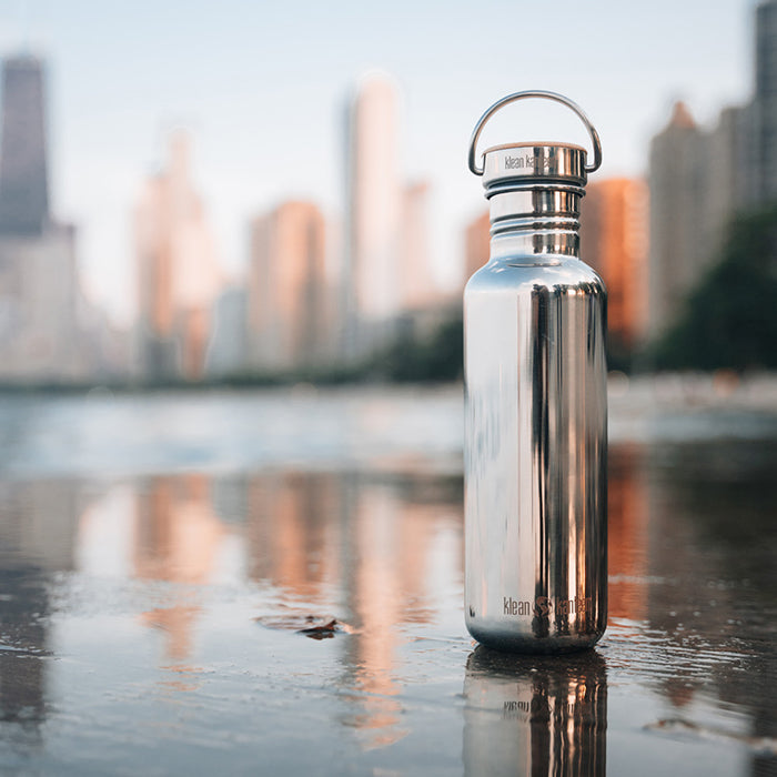 27 oz Insulated Stainless Steel Water Bottle with Bamboo Lid - Leakproof & BPA Free - Perfect for Gym, Hiking, Travel & Outdoor Activities