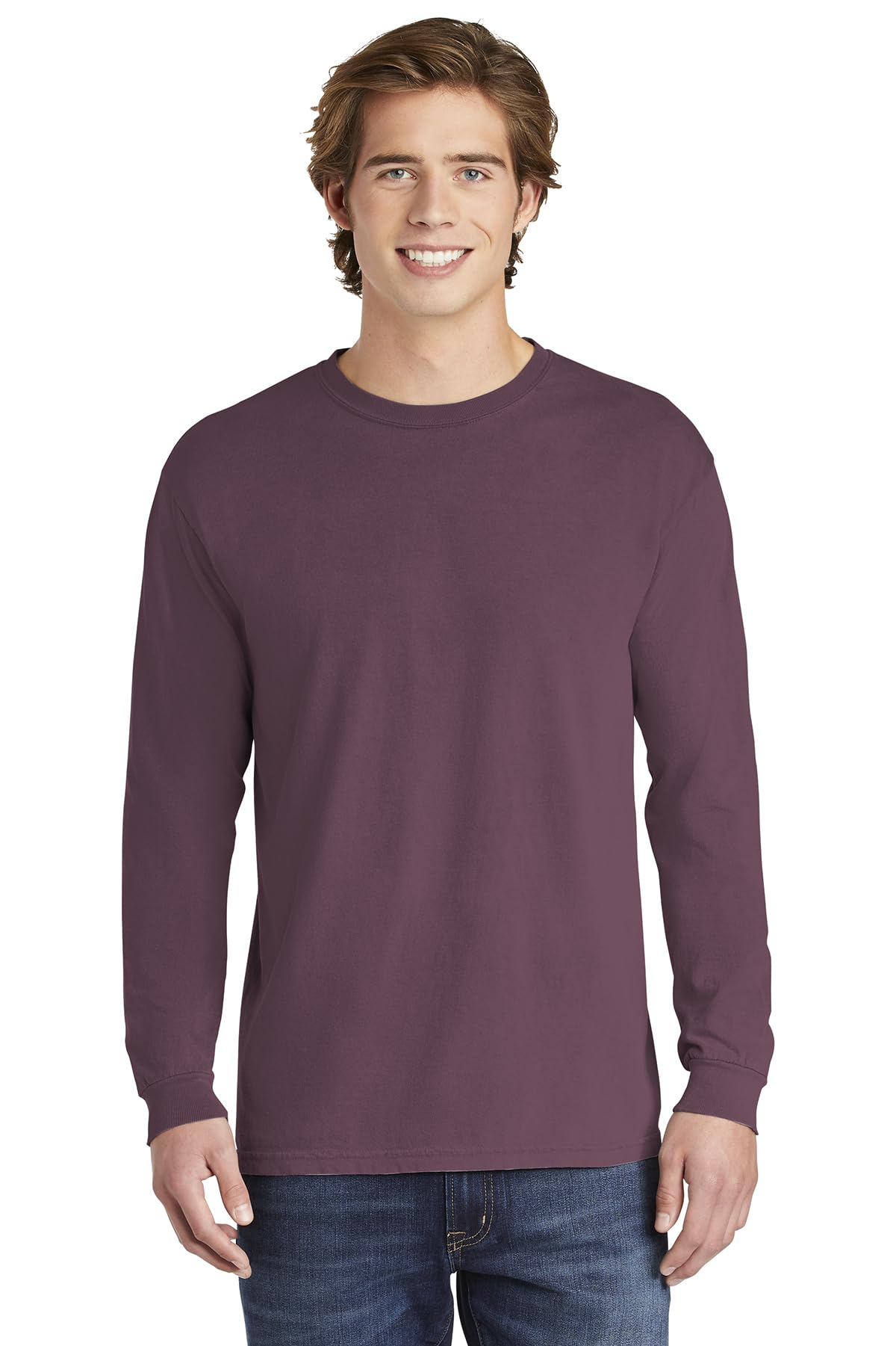 Comfort Colors Men's Long Sleeve T-Shirt | Style 6014 | Soft Cotton Crewneck Tee for Casual Wear & Everyday Comfort