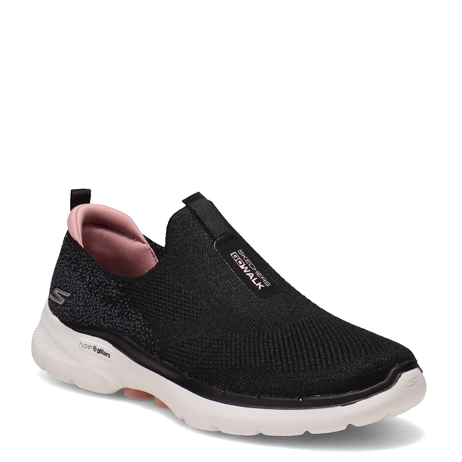Skechers Women's Go Walk 6 Glimmering Walking Shoes - Lightweight Slip-On Sneakers for Women with Comfortable Arch Support | Perfect for Travel, Work & Everyday Wear