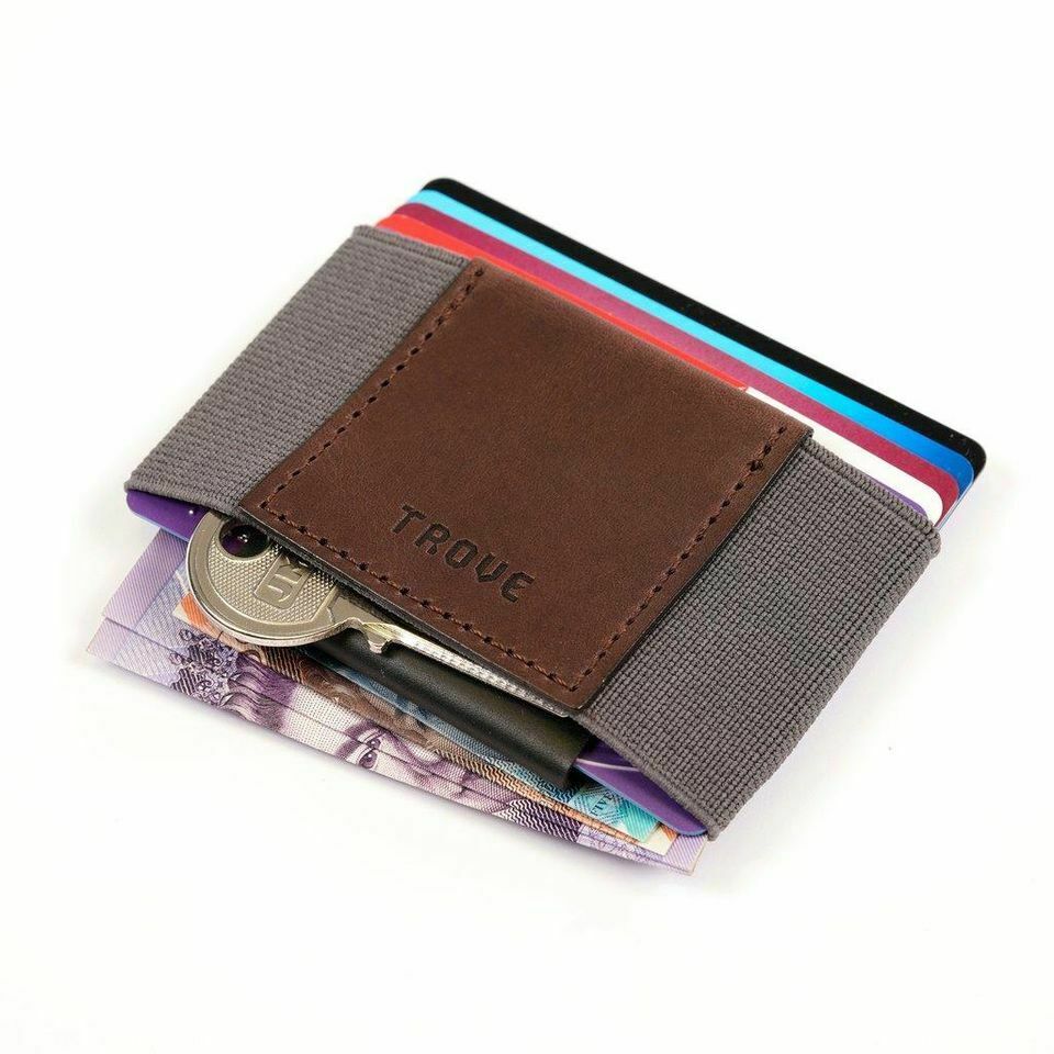 Trove Genuine Leather Wallet for Men - Slim RFID Blocking Bifold Wallet with Money Clip | Perfect for Coffee Lovers & Everyday Carry